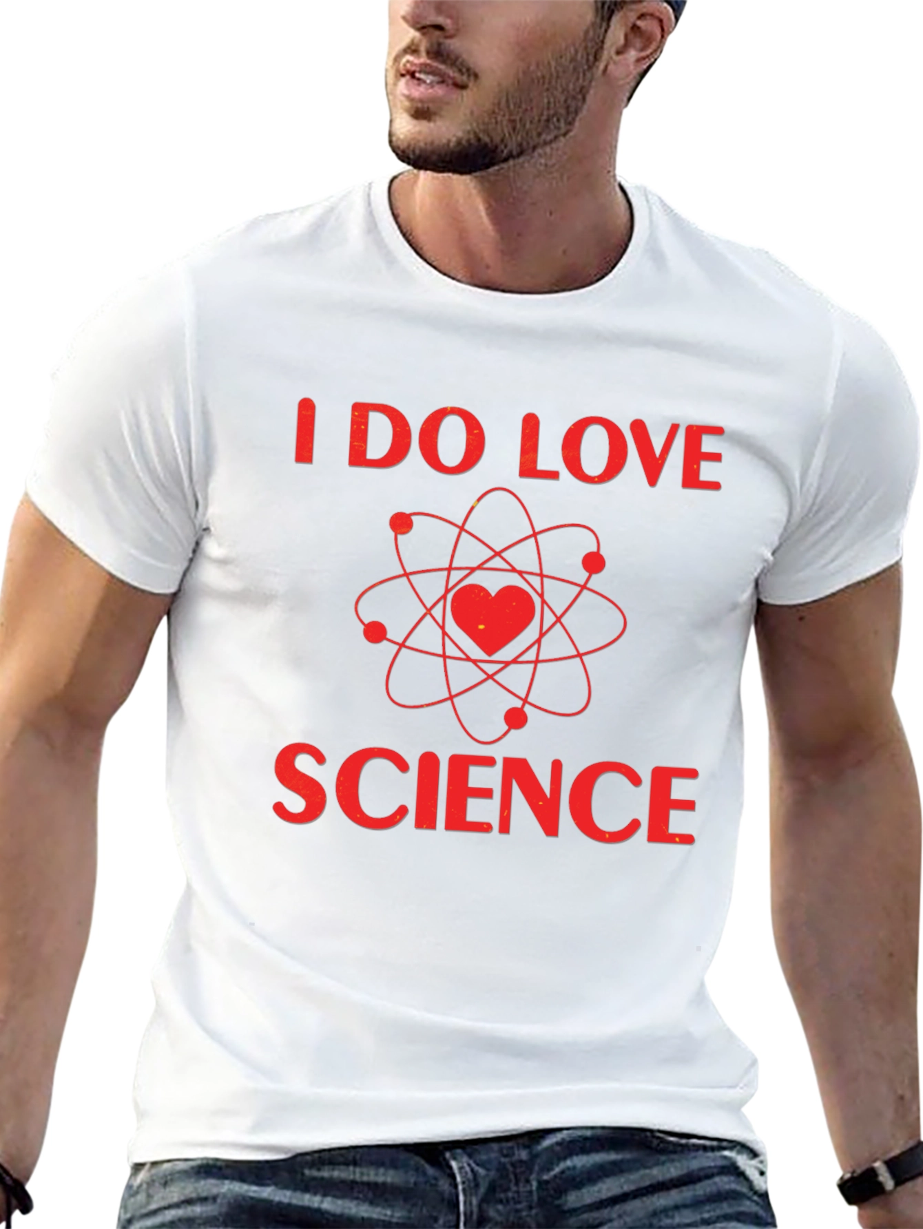 I Love Science T-Shirt - Heart Atom Design