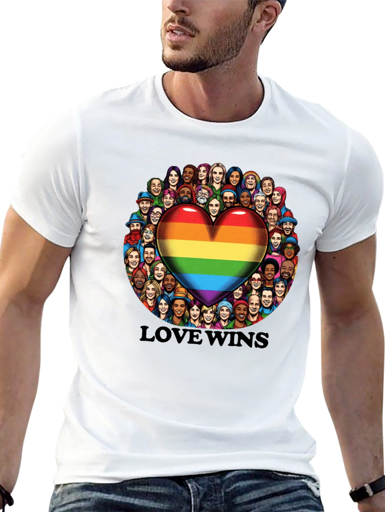 Love Wins Graphic T-Shirt - LGBTQ+ Pride Shirt