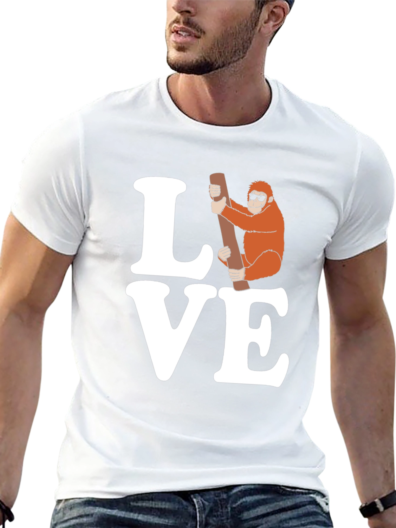 Love Orangutan T-Shirt - Fun Graphic Tee
