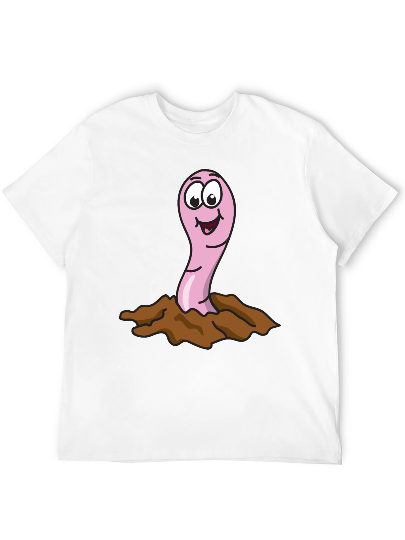 Funny Worm T-Shirt - Cartoon Earthworm Tee