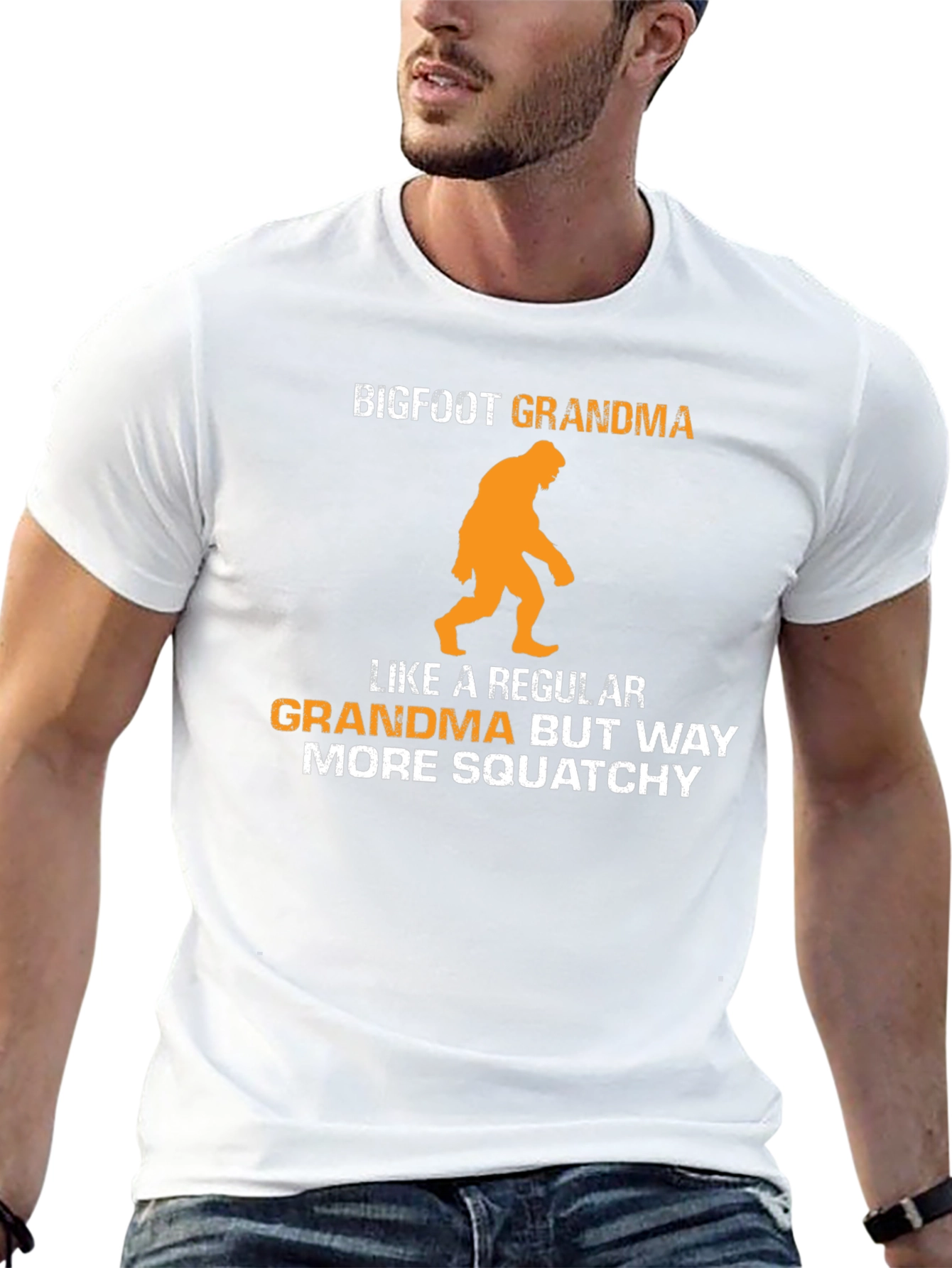 Bigfoot Grandma Graphic Tee - Squatchy Humor!