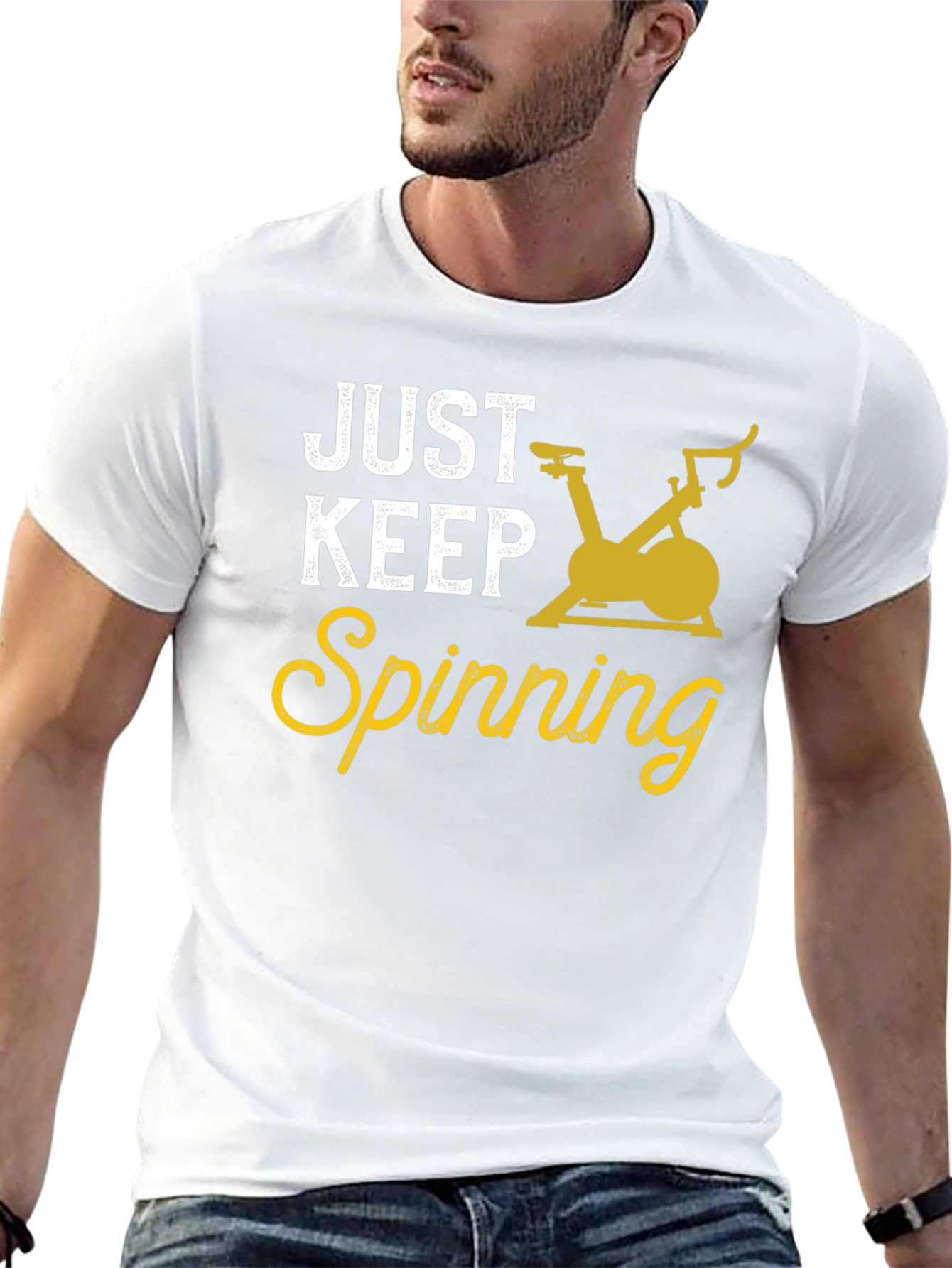 Just Keep Spinning Black T-Shirt