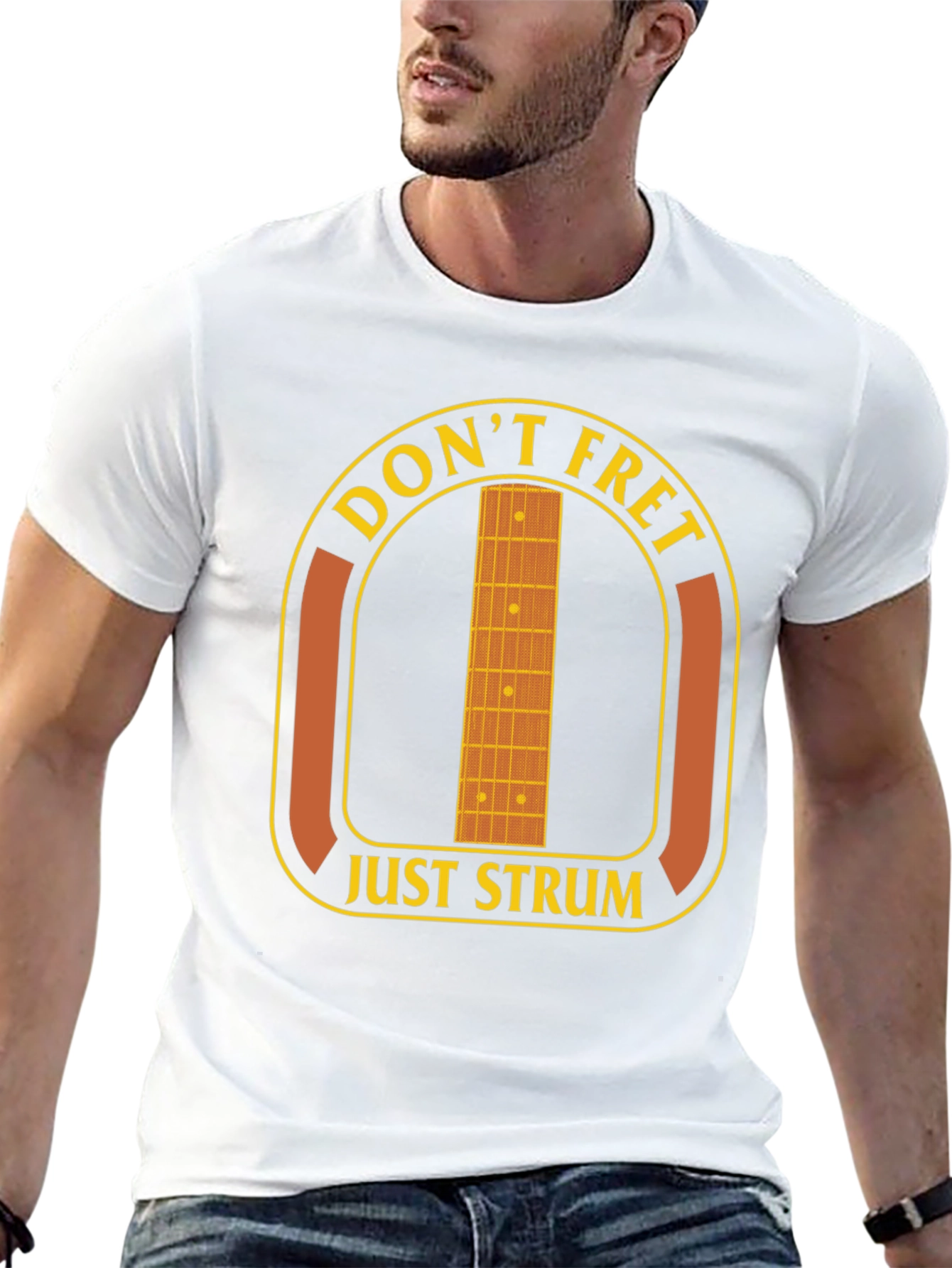 Dont Fret Just Strum T-Shirt - Music Lover Tee