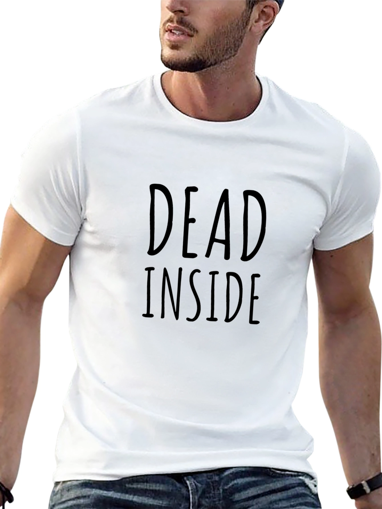 Dead Inside Graphic Print T-Shirt