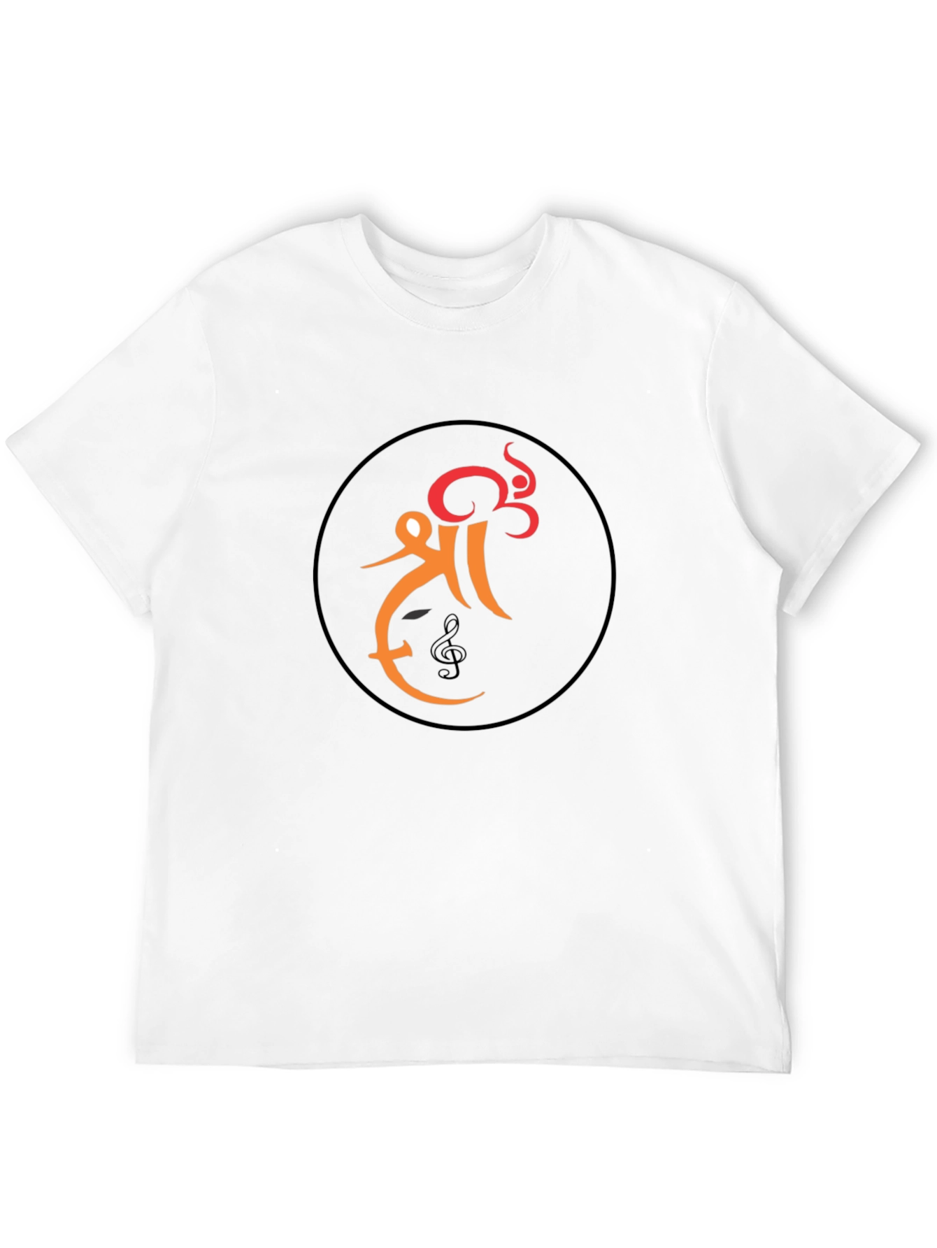 Stylish Black T-Shirt with Unique Graphic Design