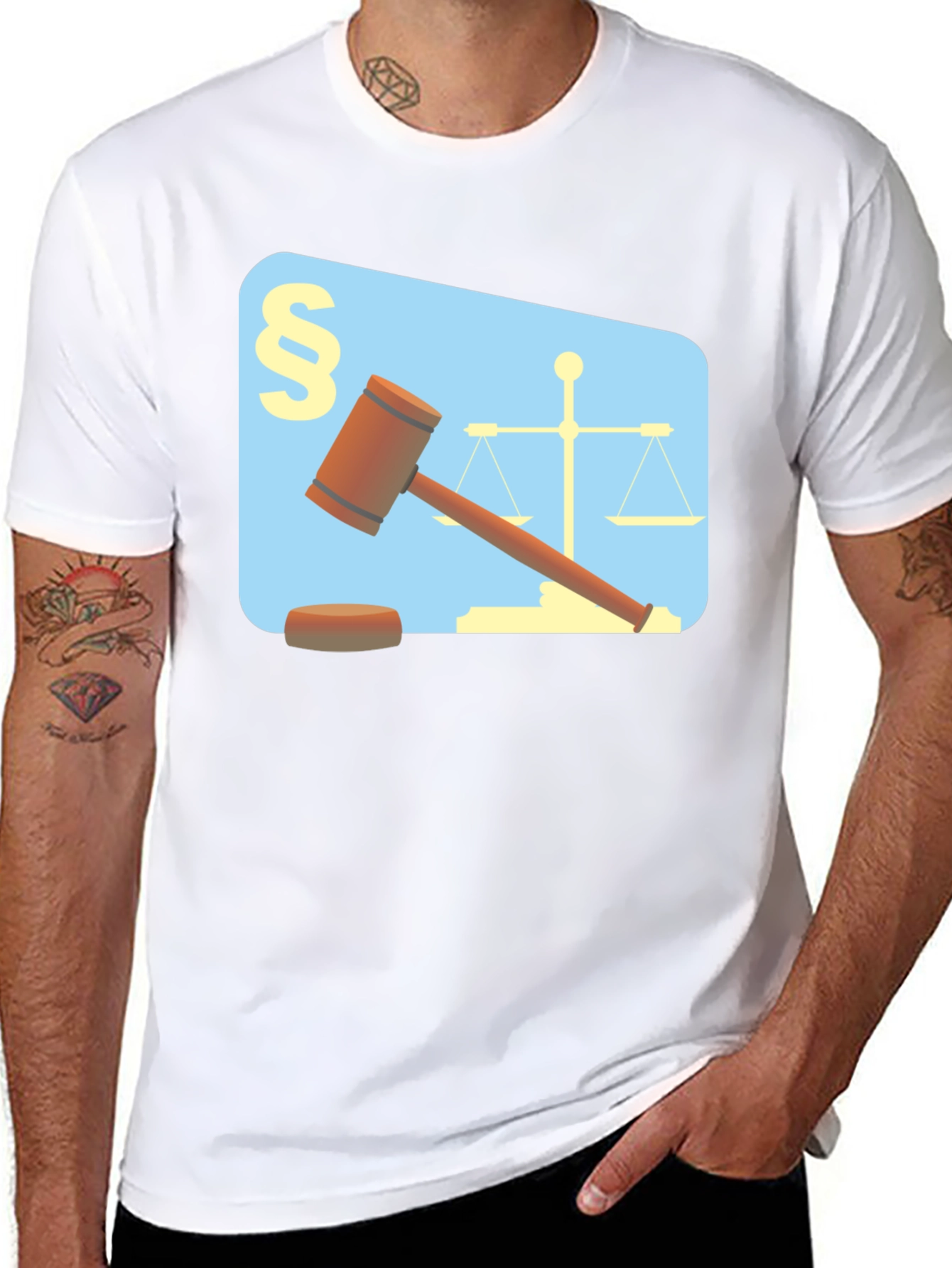 Law & Justice Graphic T-Shirt