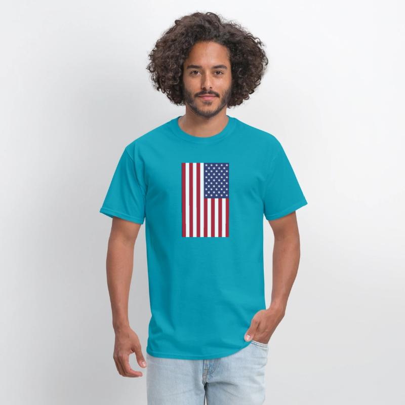 vertical American flag graphic design