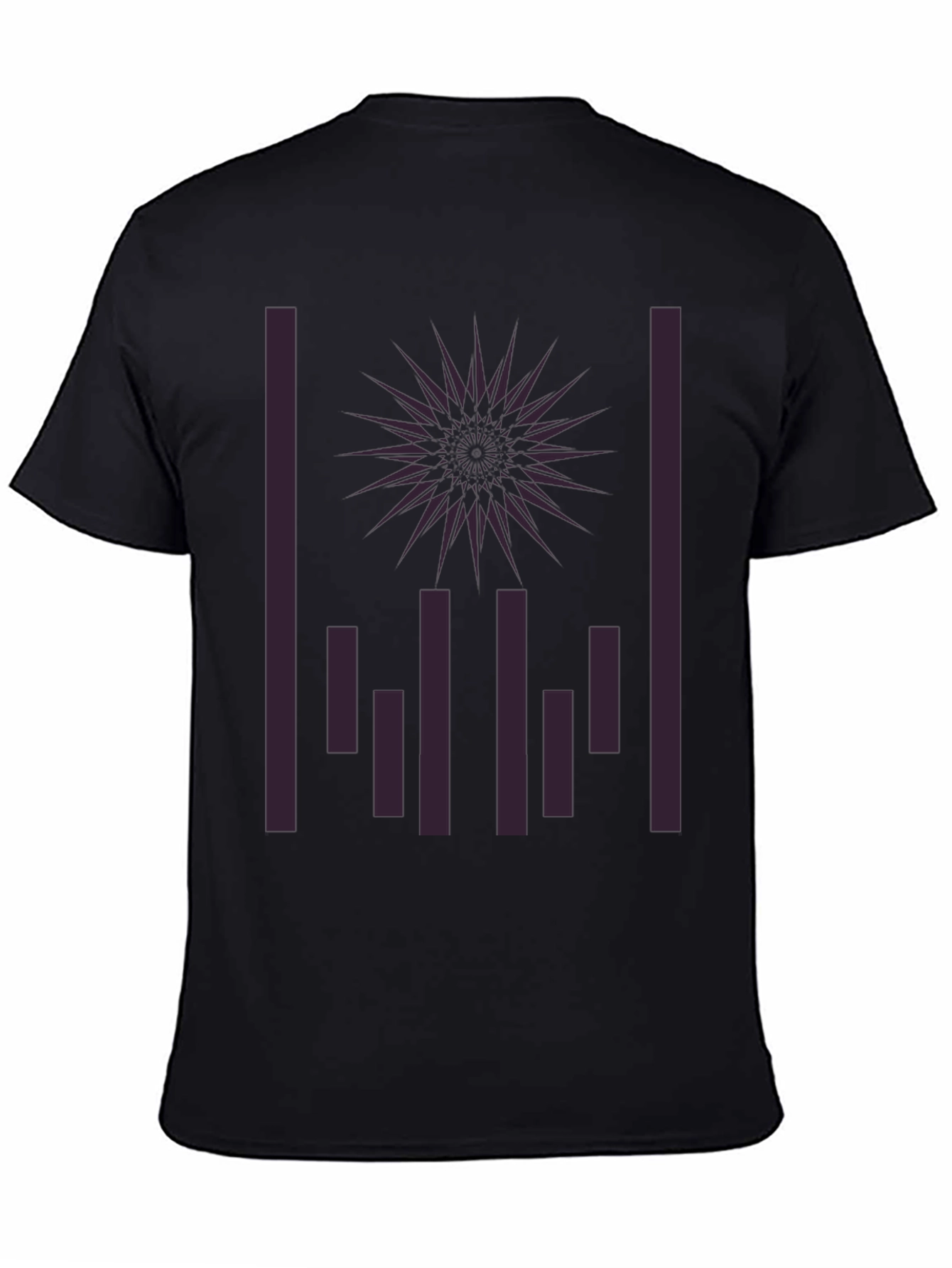 Abstract Geometric Starburst Graphic Tee