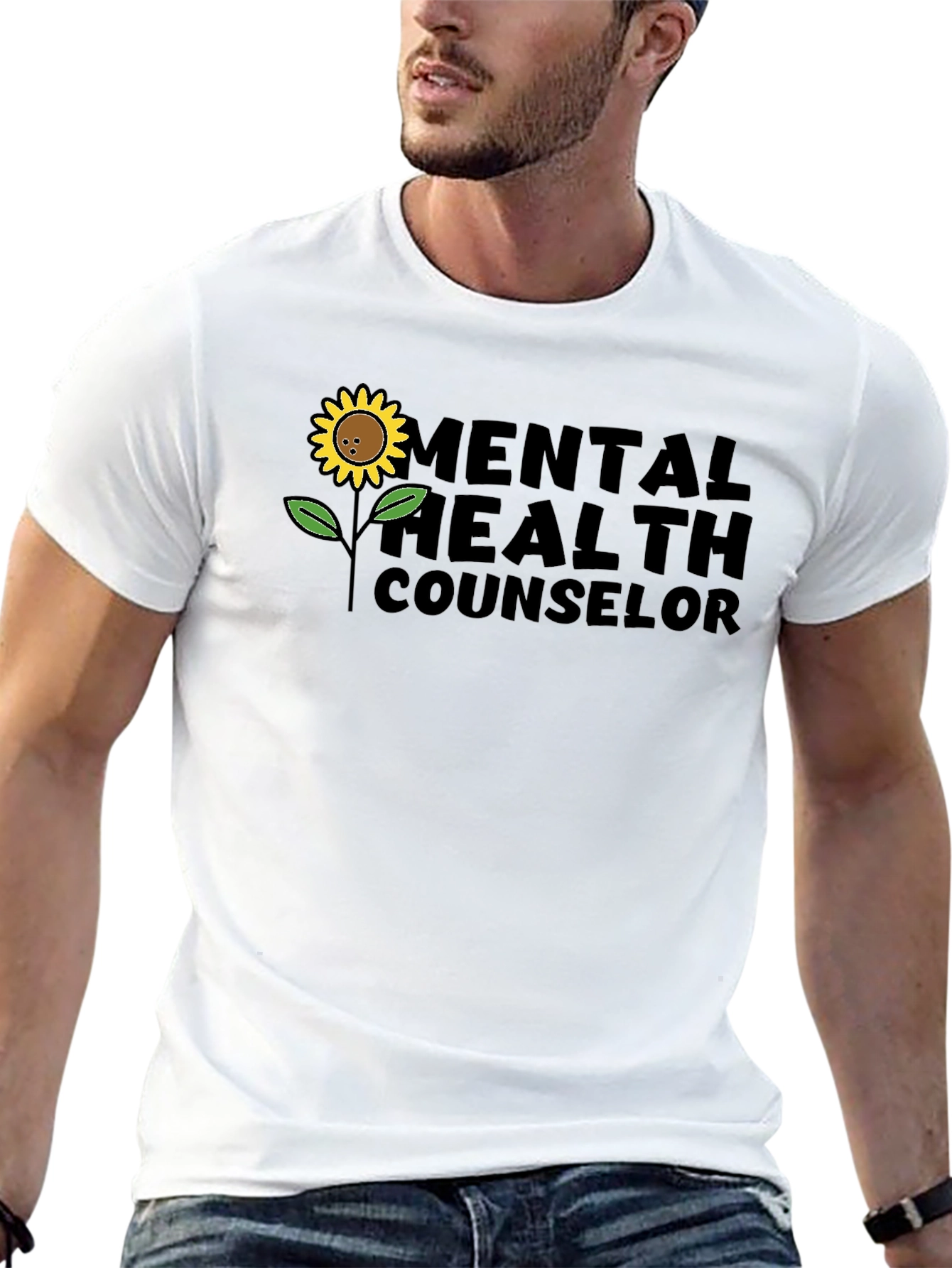 Mental Health Counselor Sunflower T-Shirt
