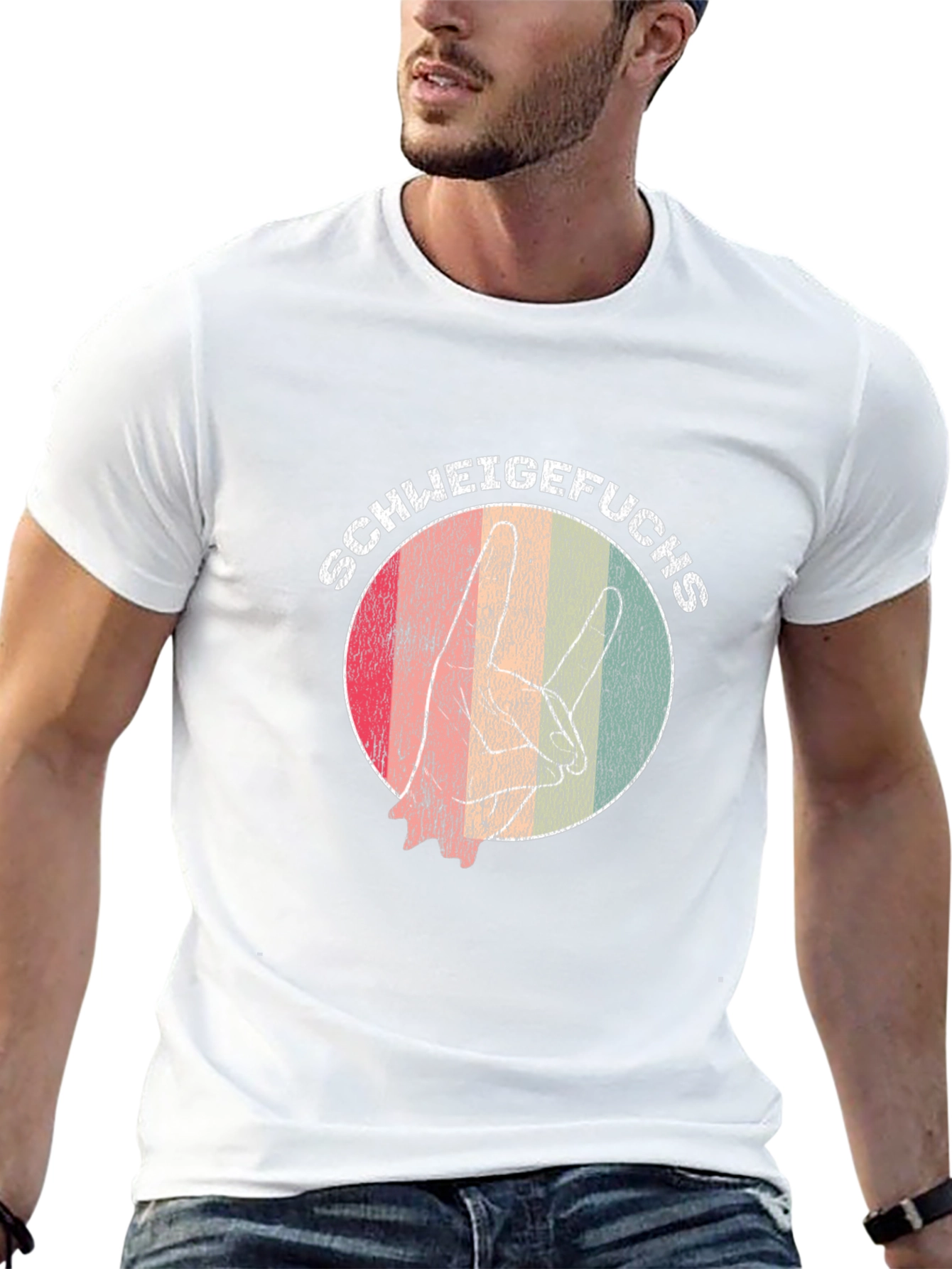 Retro SCHWEIGEFUCHS Graphic Tee