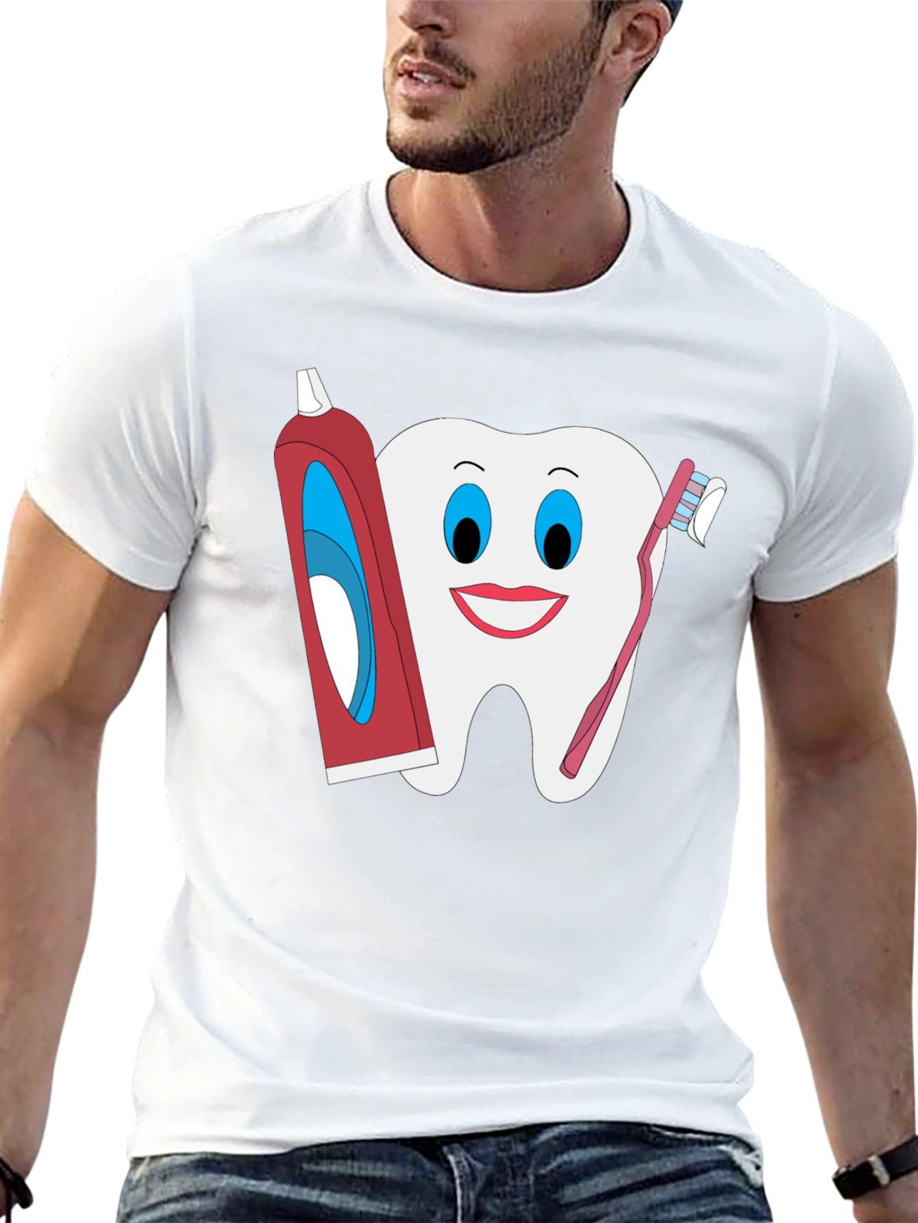 Funny Tooth & Hygiene Black T-Shirt