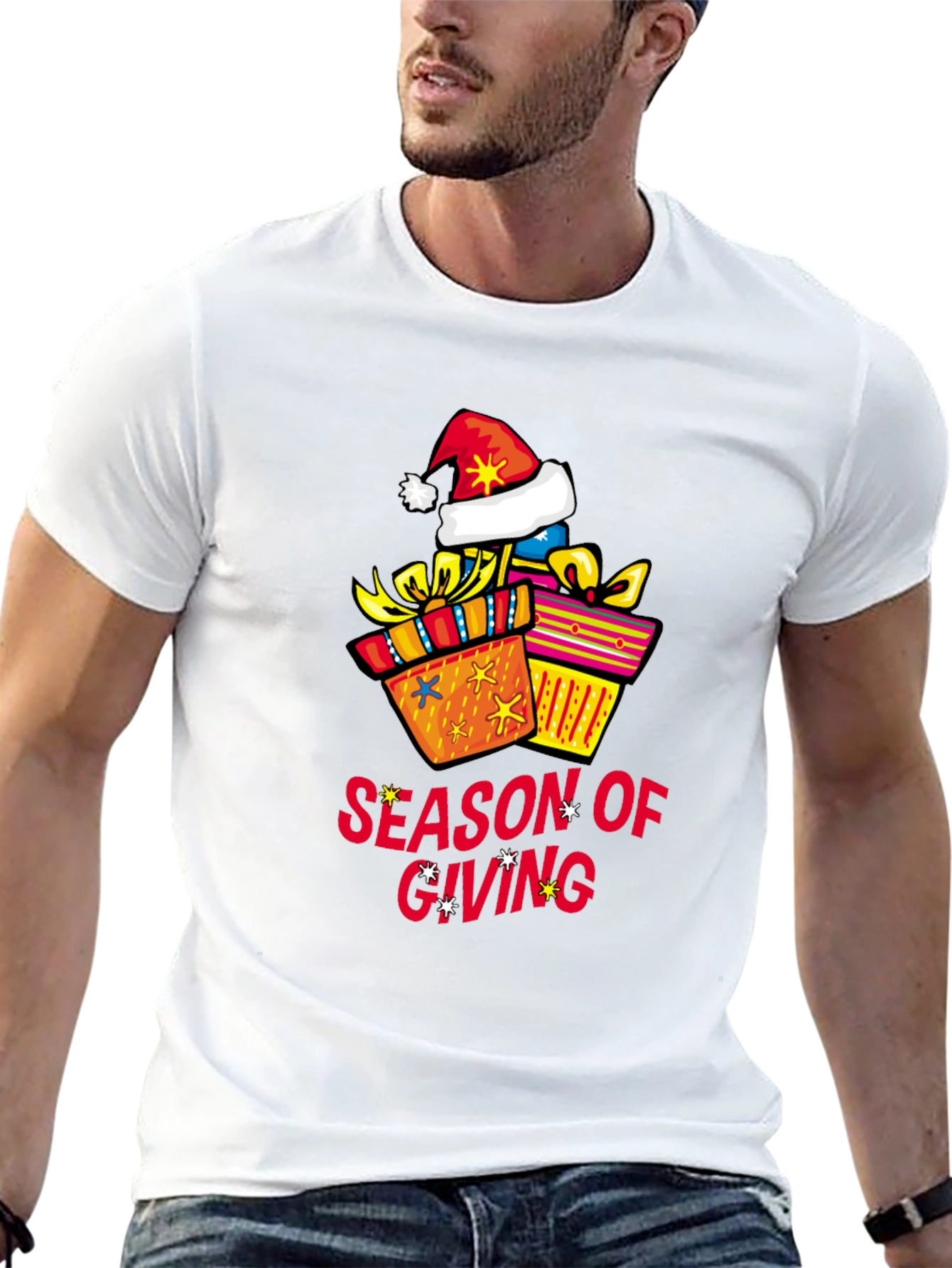 Season of Giving Graphic Tee - Holiday Gift Shirt