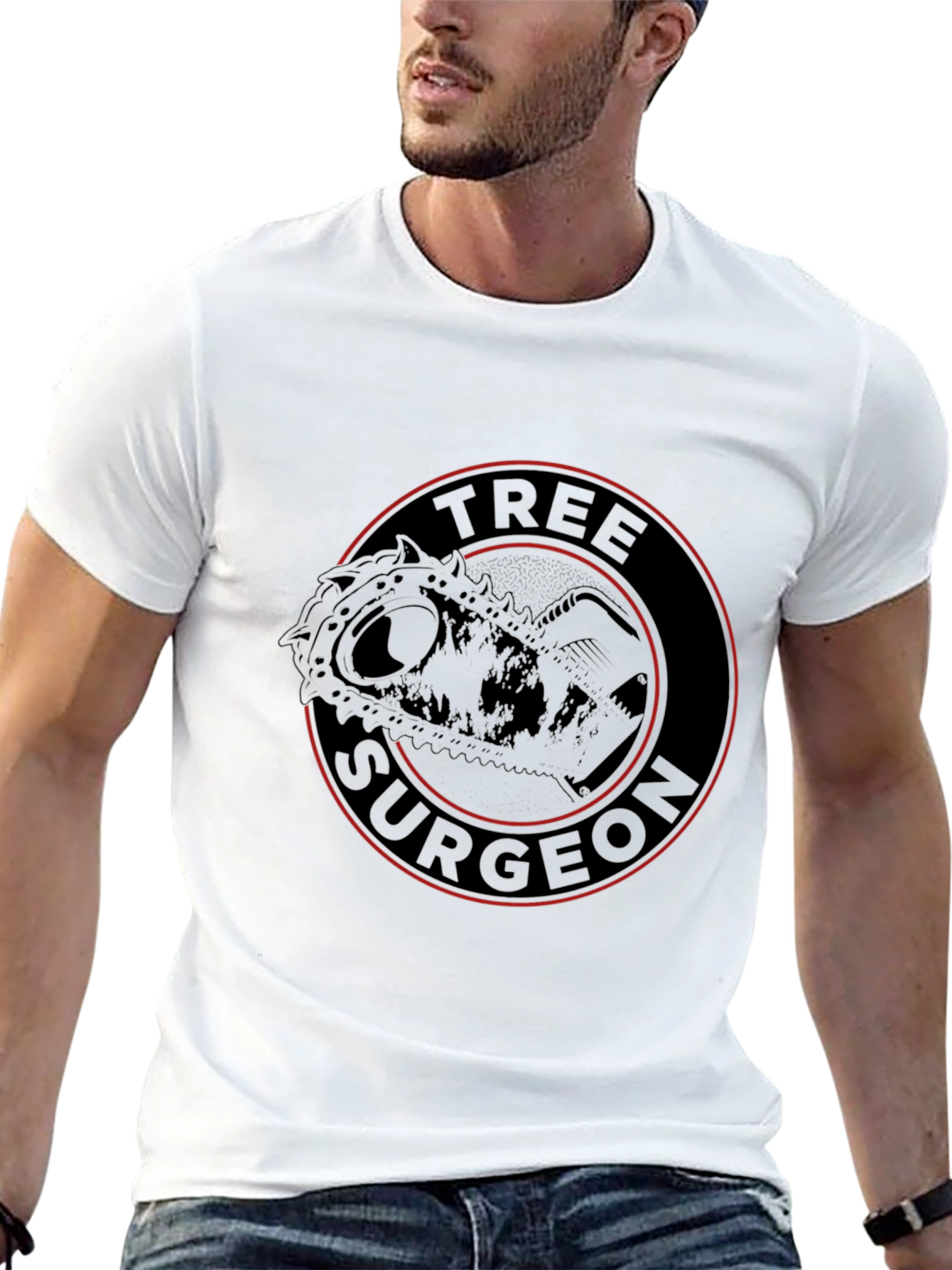 Tree Surgeon Graphic Tee - Arborist Chainsaw T-Shirt