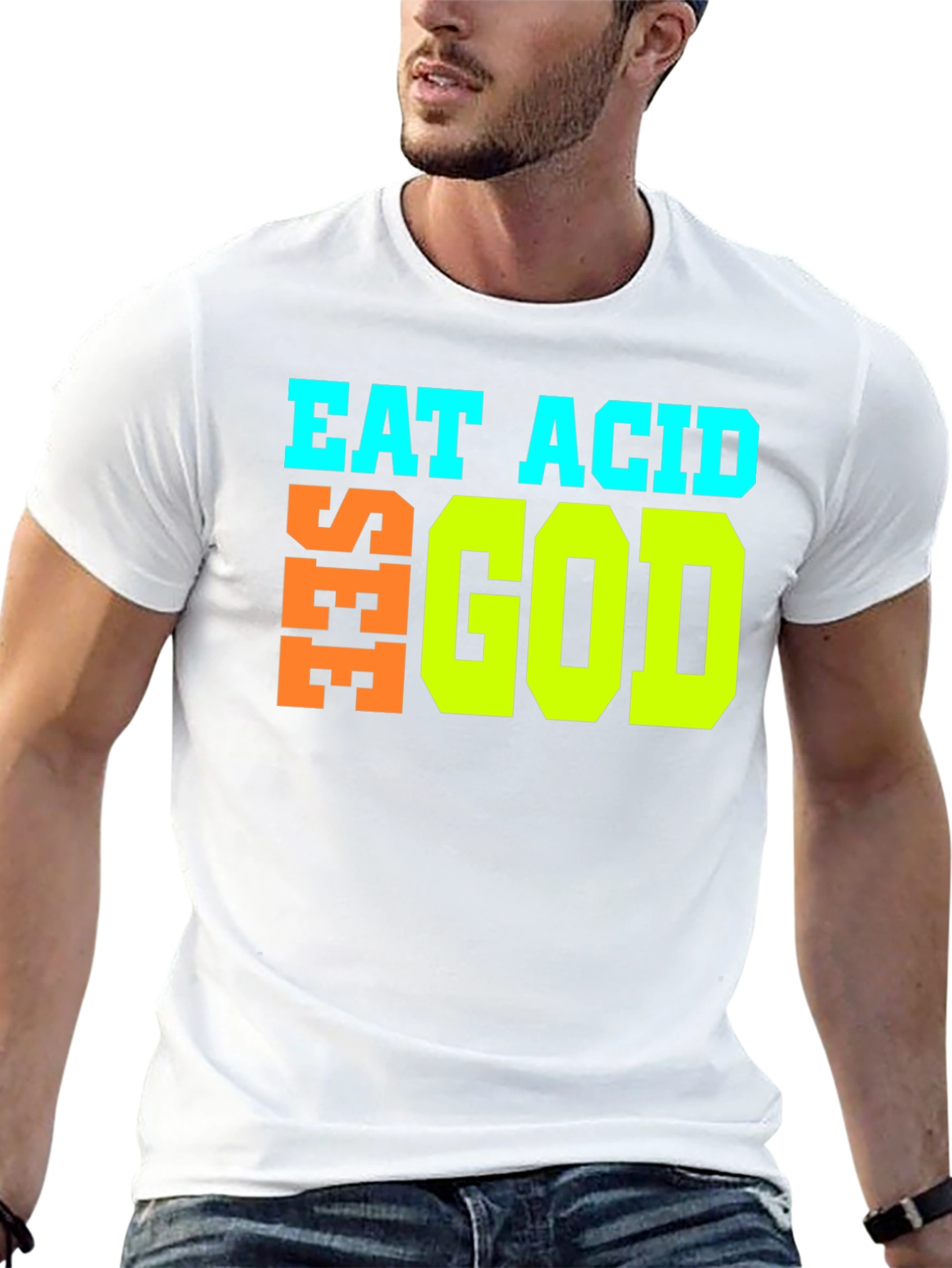 Eat Acid See God Graphic T-Shirt