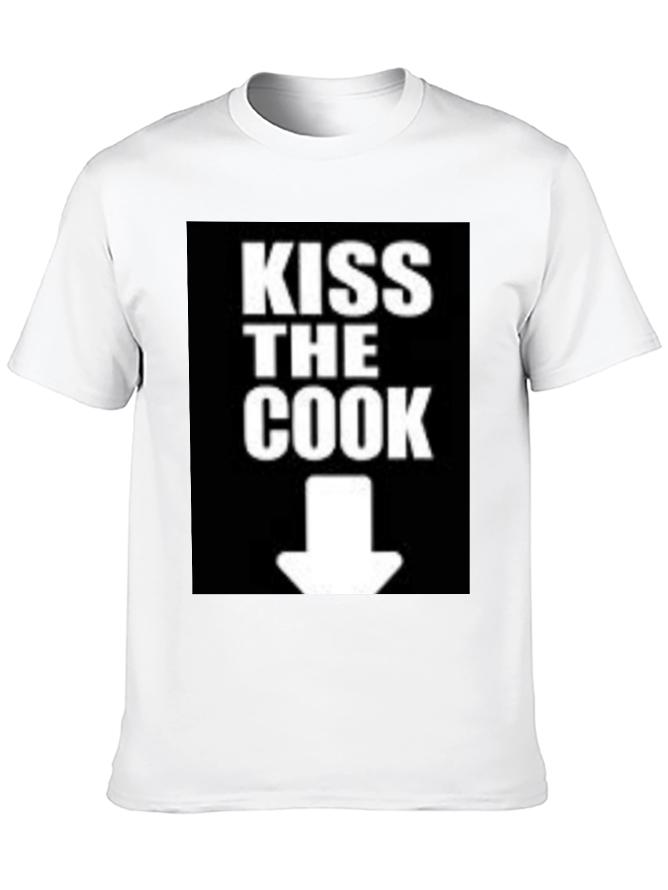 Kiss The Cook Novelty Graphic T-Shirt