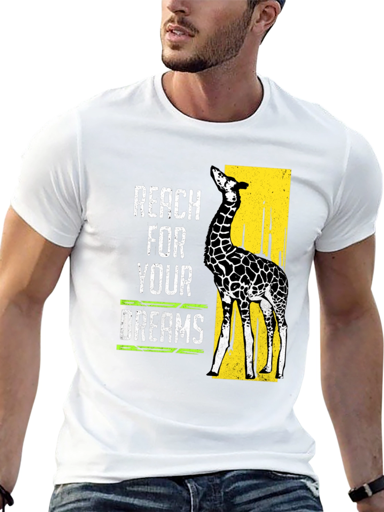 Reach For Your Dreams Giraffe Graphic Tee