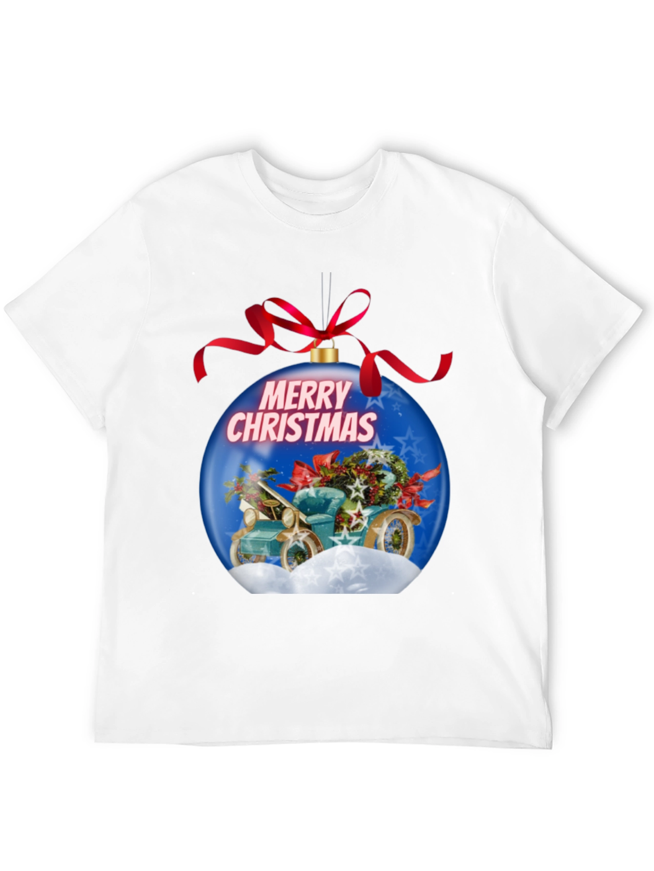 Festive Christmas Car Ornament T-Shirt