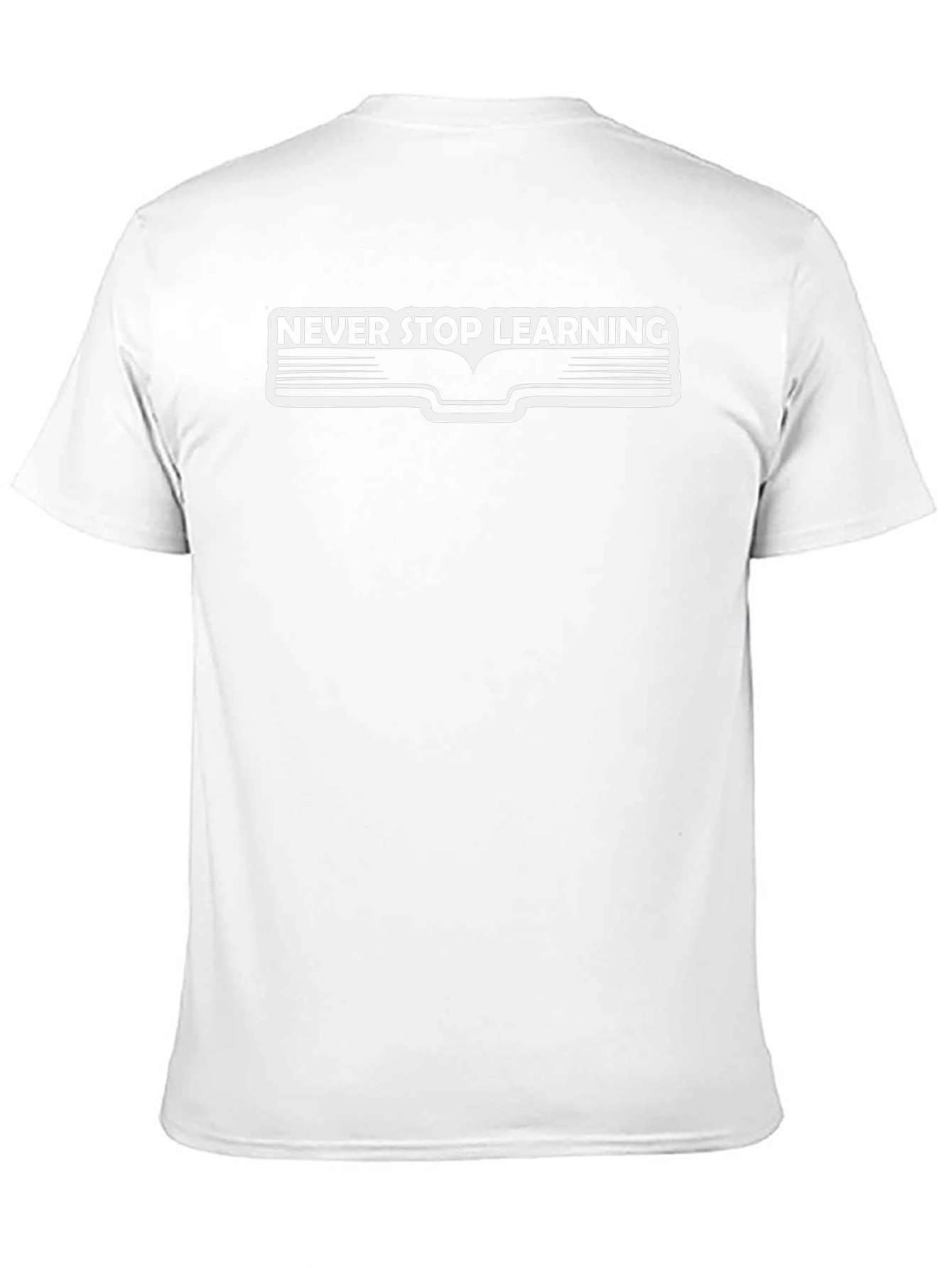 Never Stop Learning T-Shirt - Black