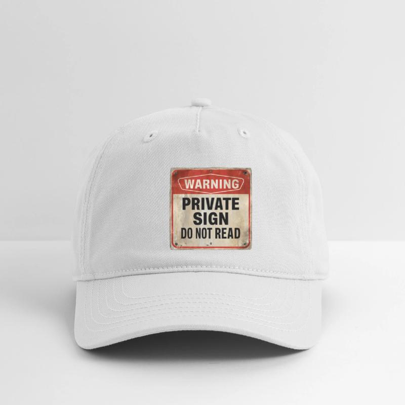 Warning Private Sign Do Not Read Caution Sign
