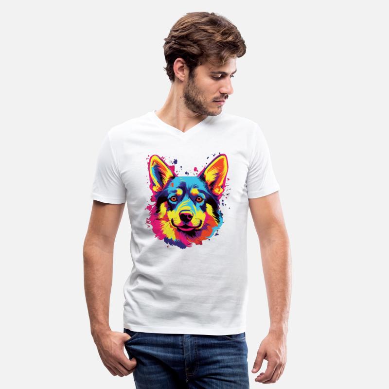 Watercolor Colorful Swedish Vallhund