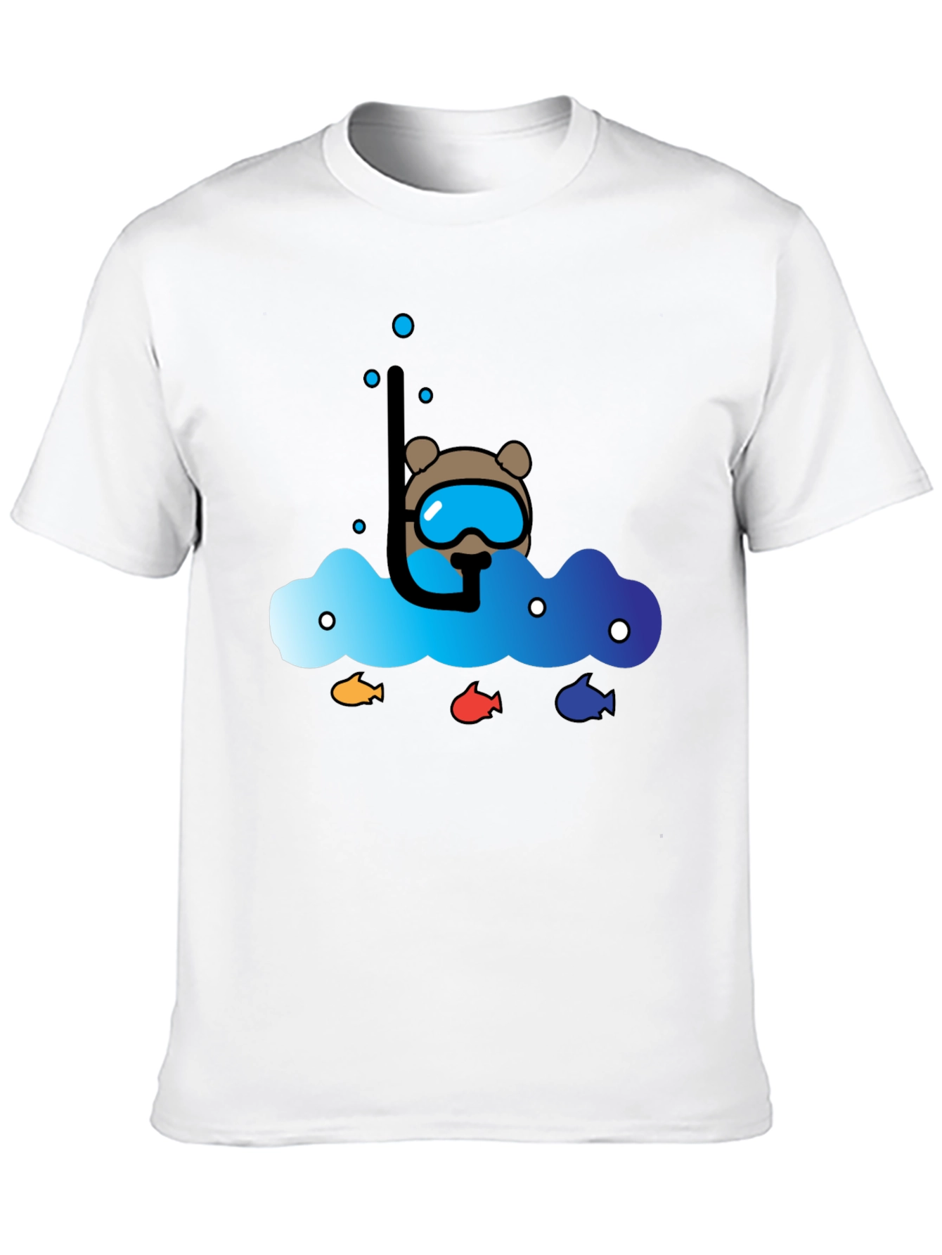 Scuba Bear Graphic Tee - Dive into Style!