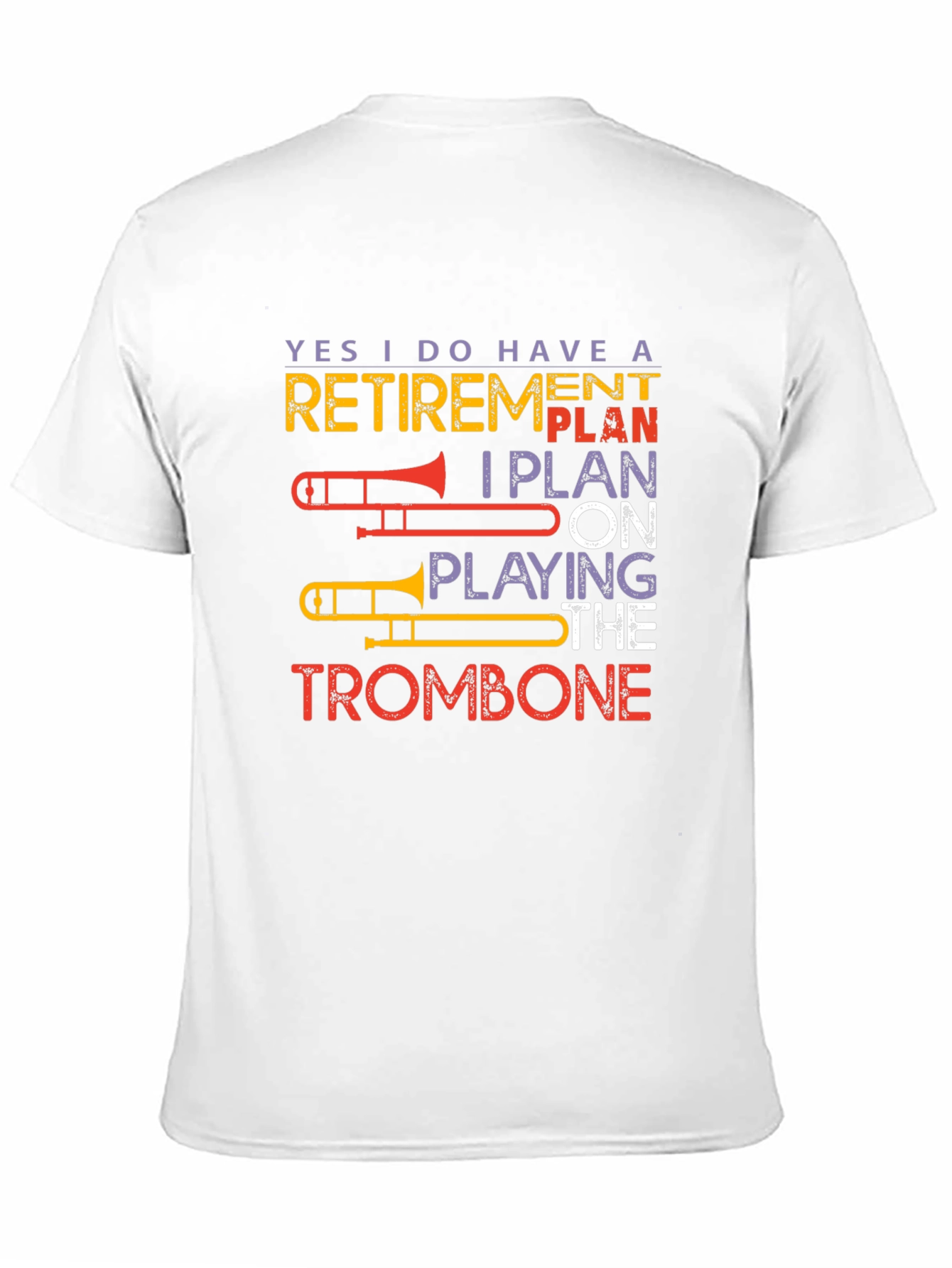 Trombone Retirement Plan Black T-Shirt