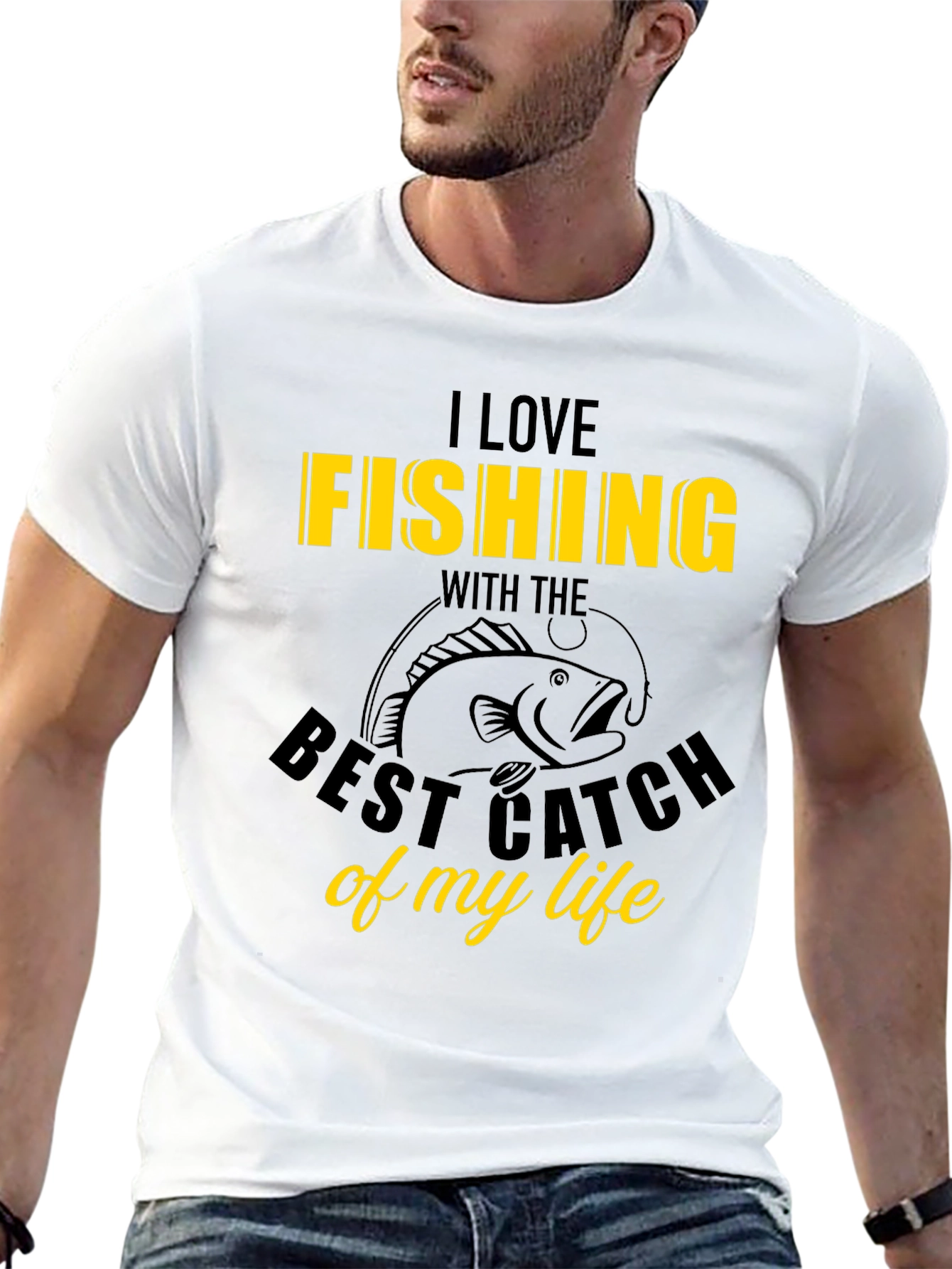 I Love Fishing Graphic T-Shirt