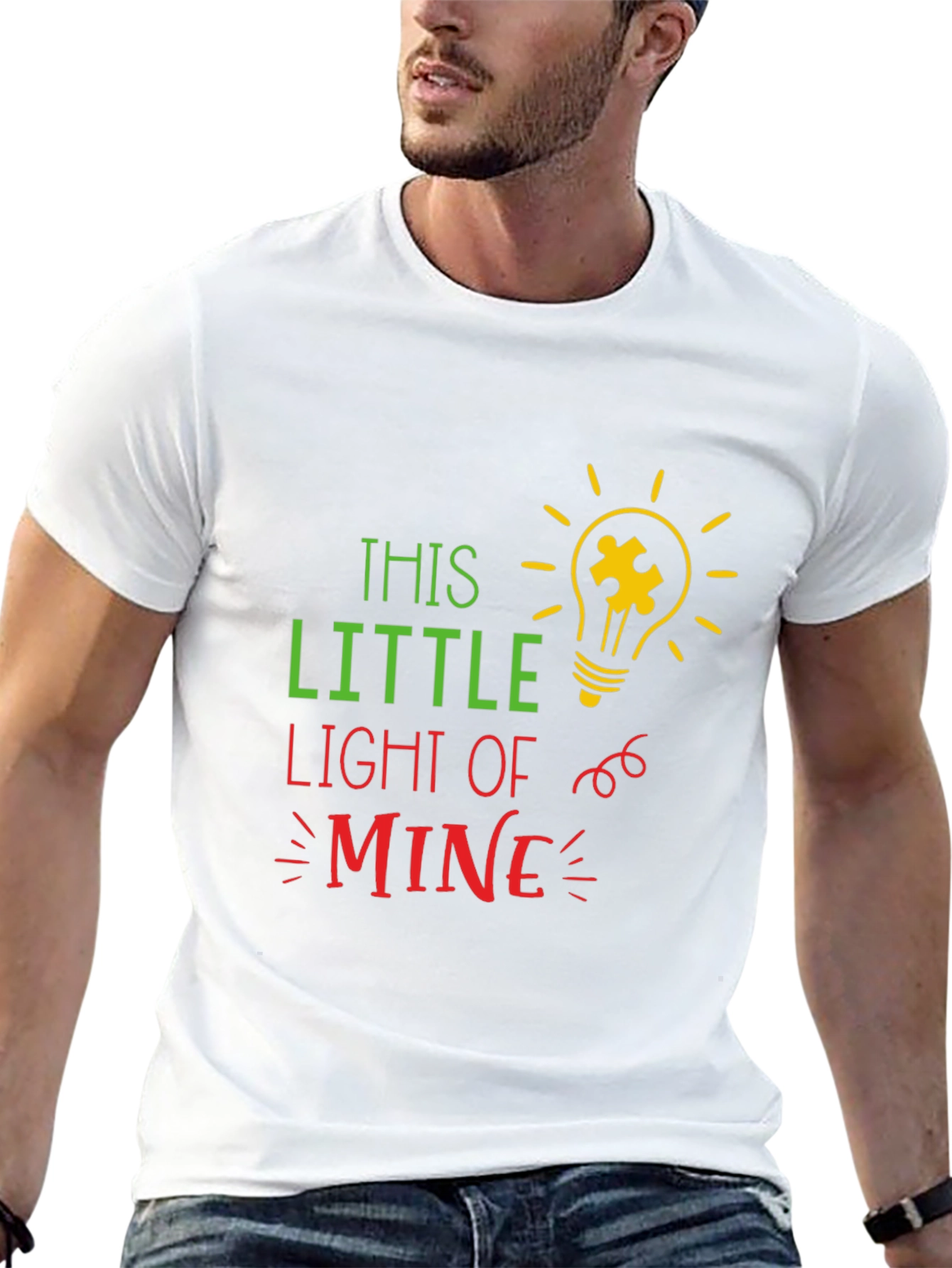 Autism Awareness T-Shirt This Little Light of Mine
