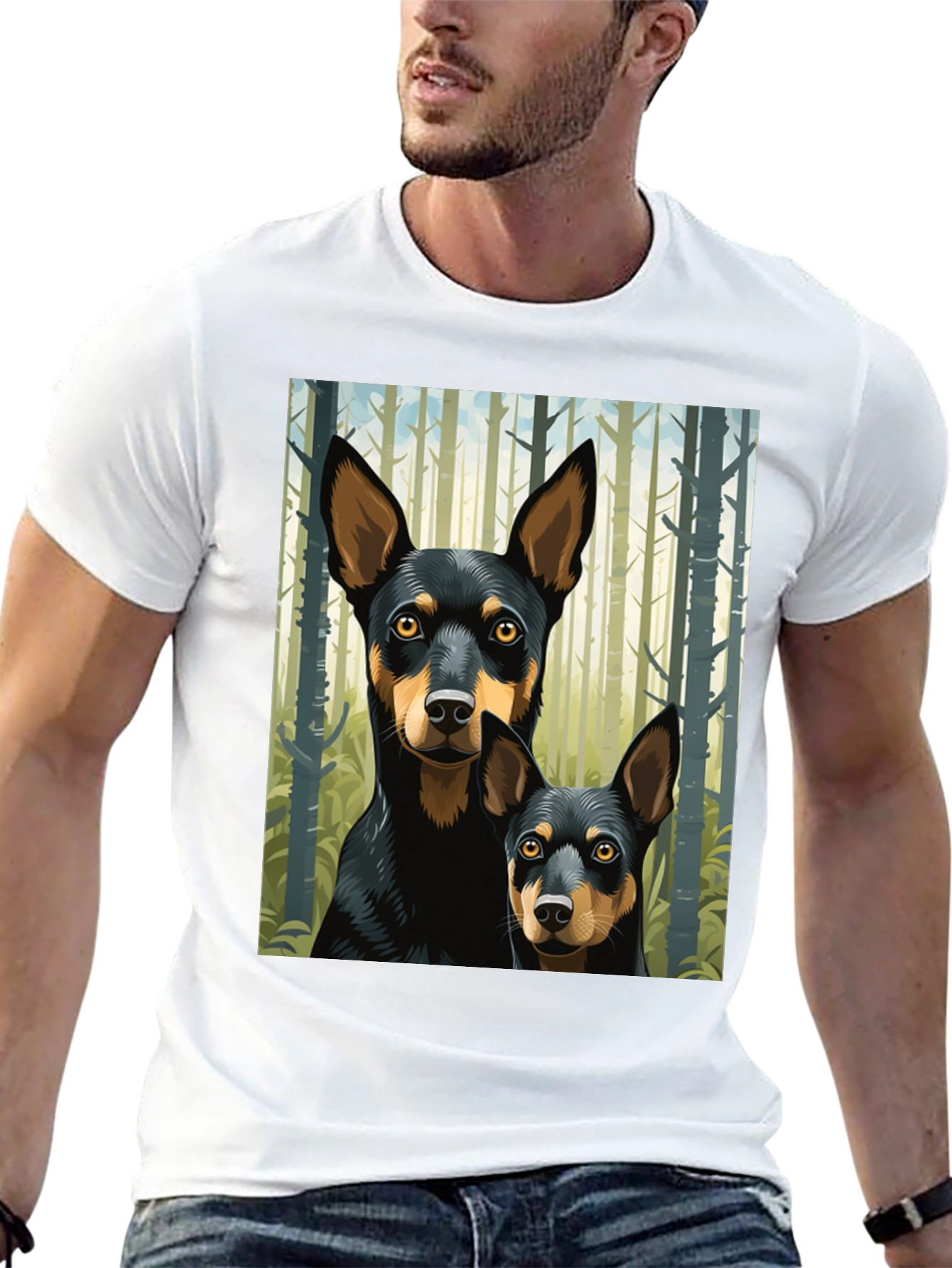 Dog Lovers Forest Pup Graphic Tee