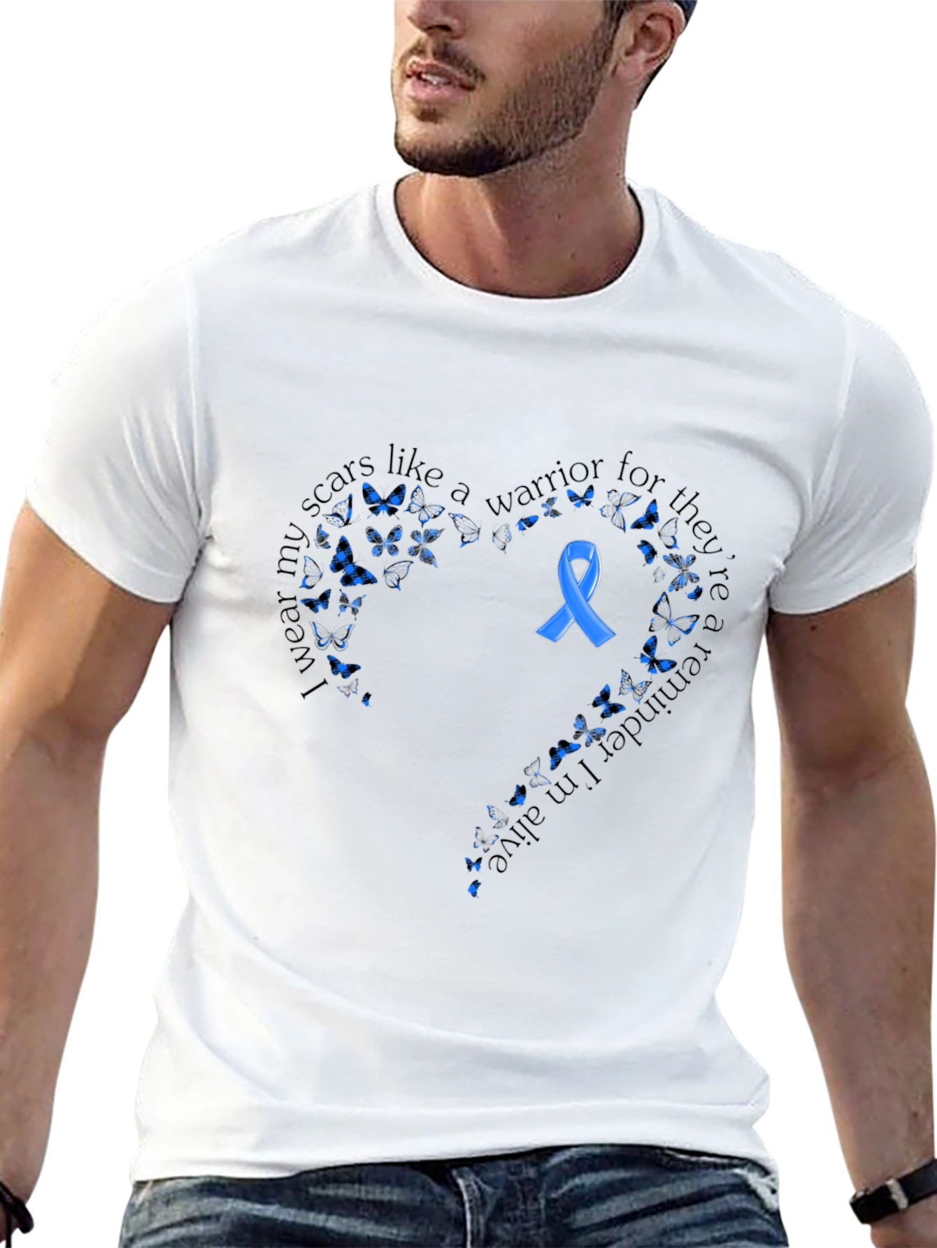 Warrior Scars Awareness T-Shirt - Black