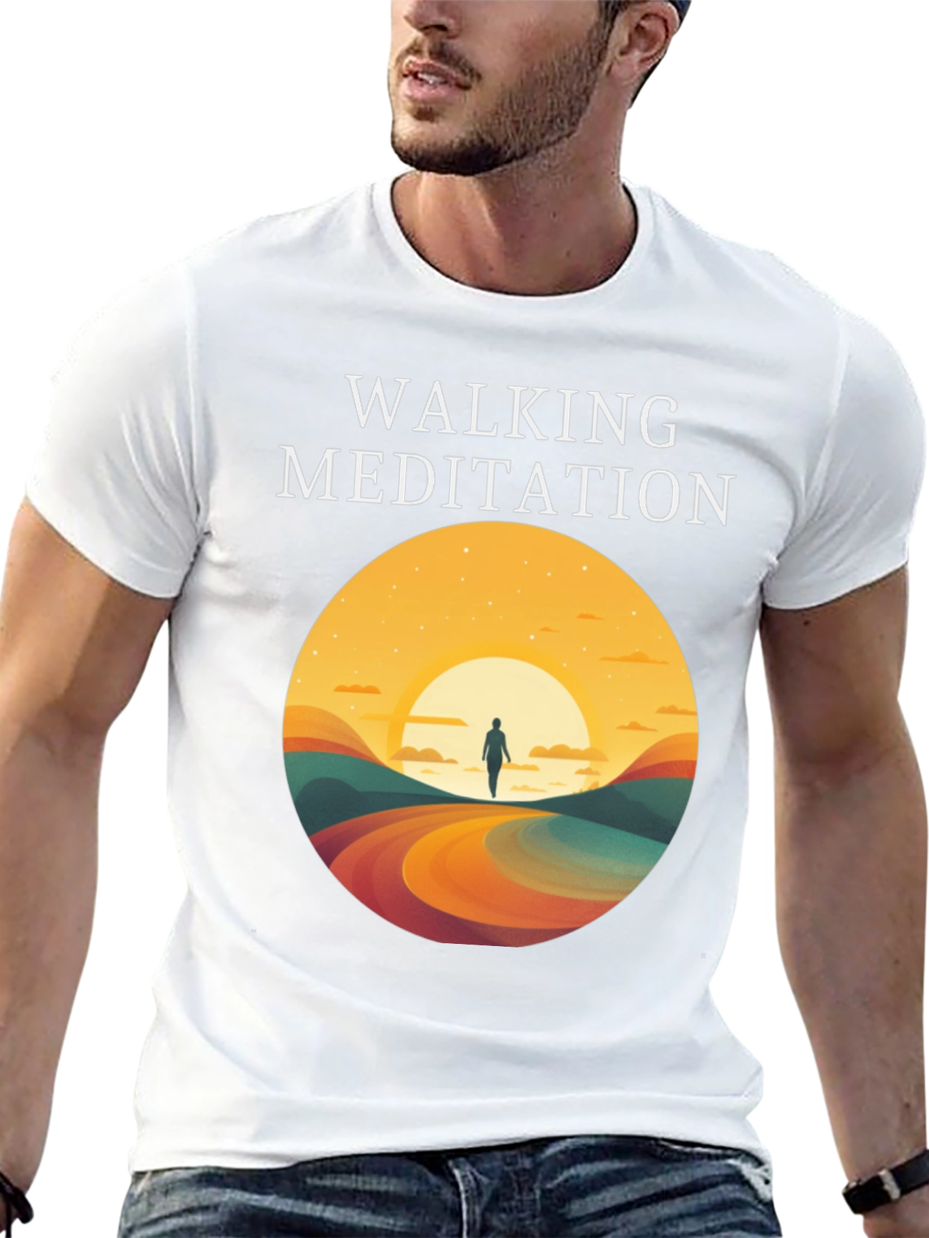 Walking Meditation Graphic T-Shirt