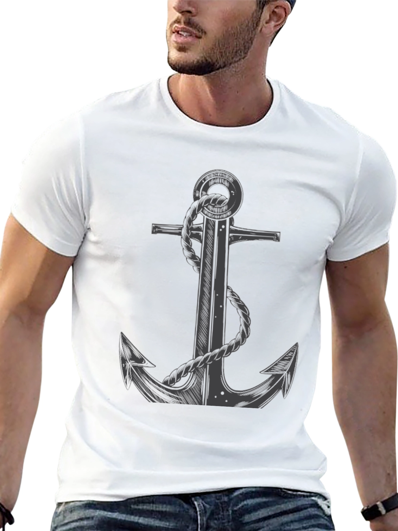 Anchor Graphic Black T-Shirt