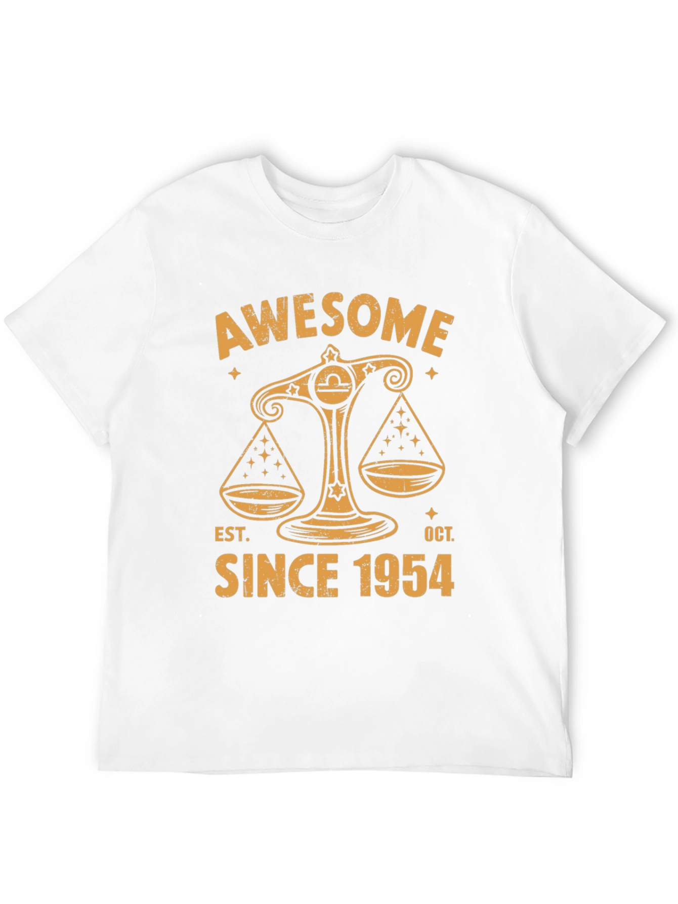 Awesome Libra Since 1954 Black T-Shirt