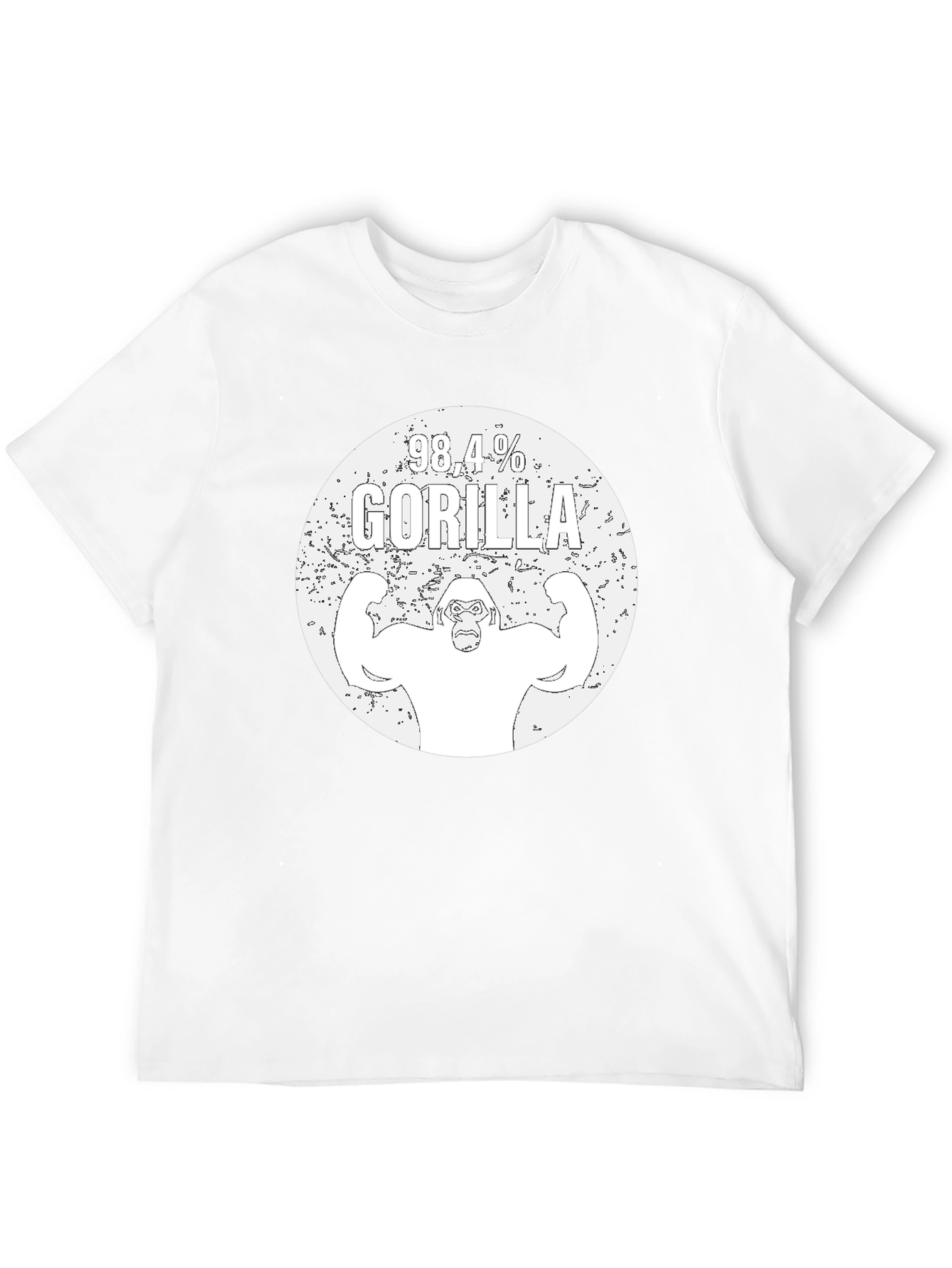98.4% Gorilla Graphic Black T-Shirt