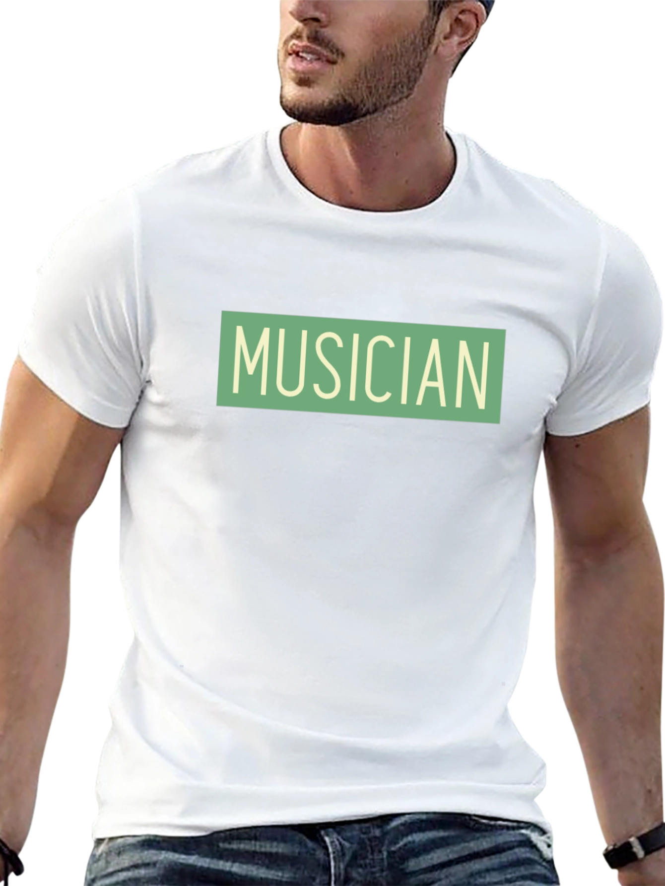 Musician Graphic T-Shirt - Black Cotton Tee