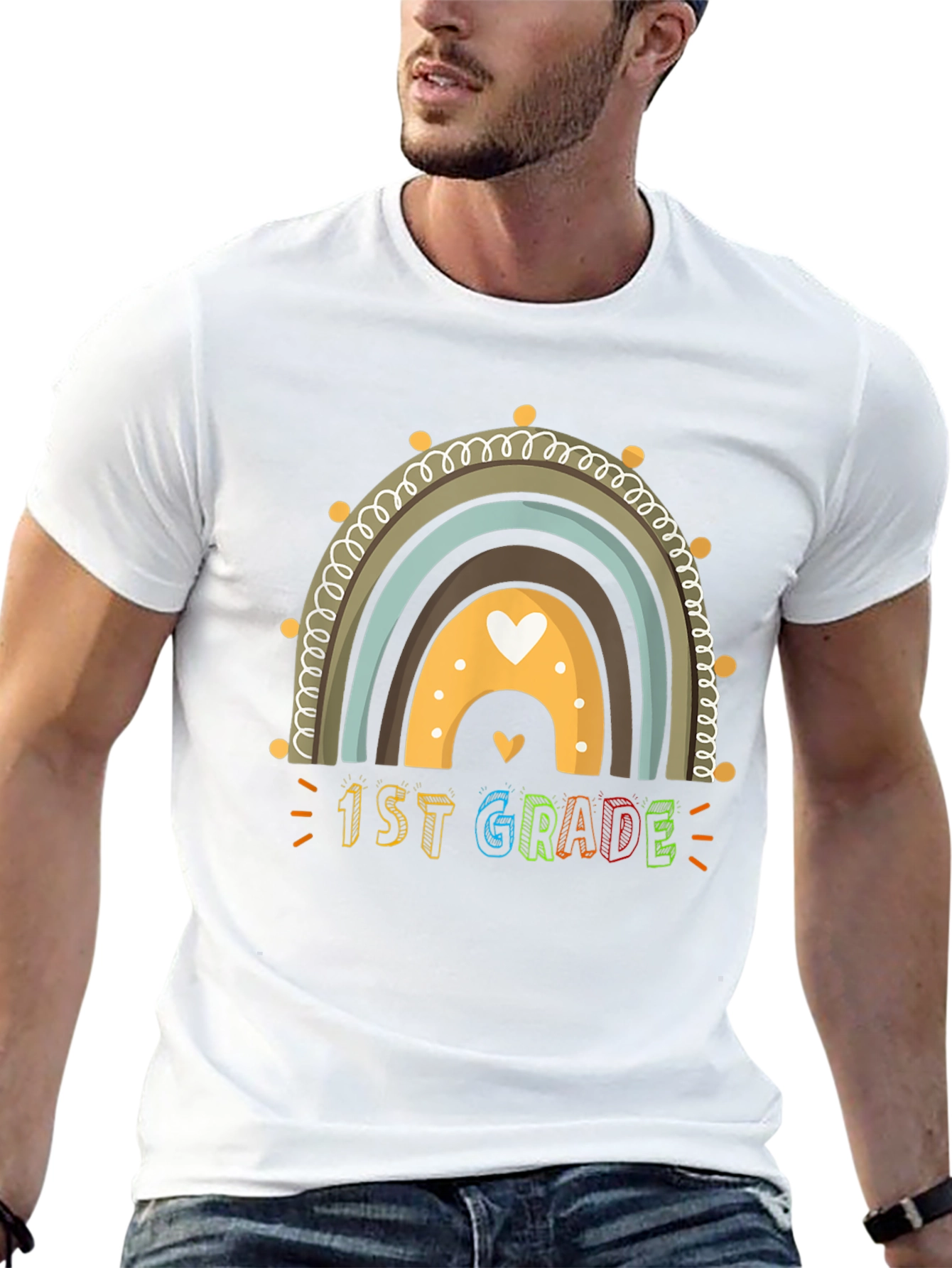 1st Grade Rainbow Teacher Shirt