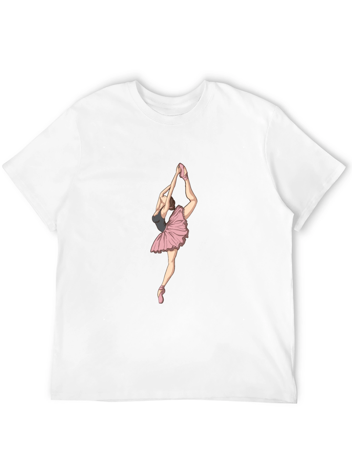 Ballerina Graphic Tee - Black Cotton T-Shirt