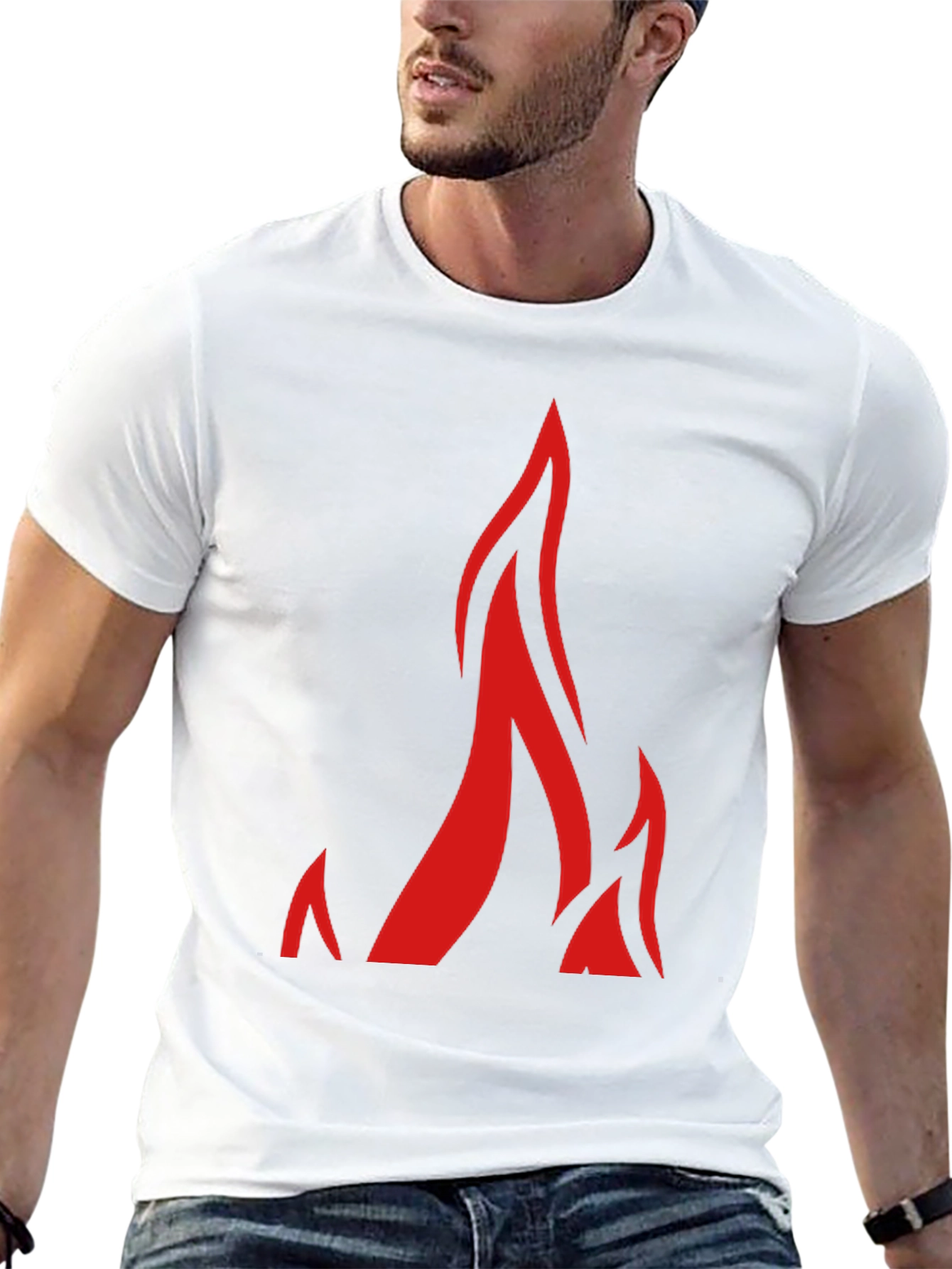 Flame Graphic Black T-Shirt - Bold Style