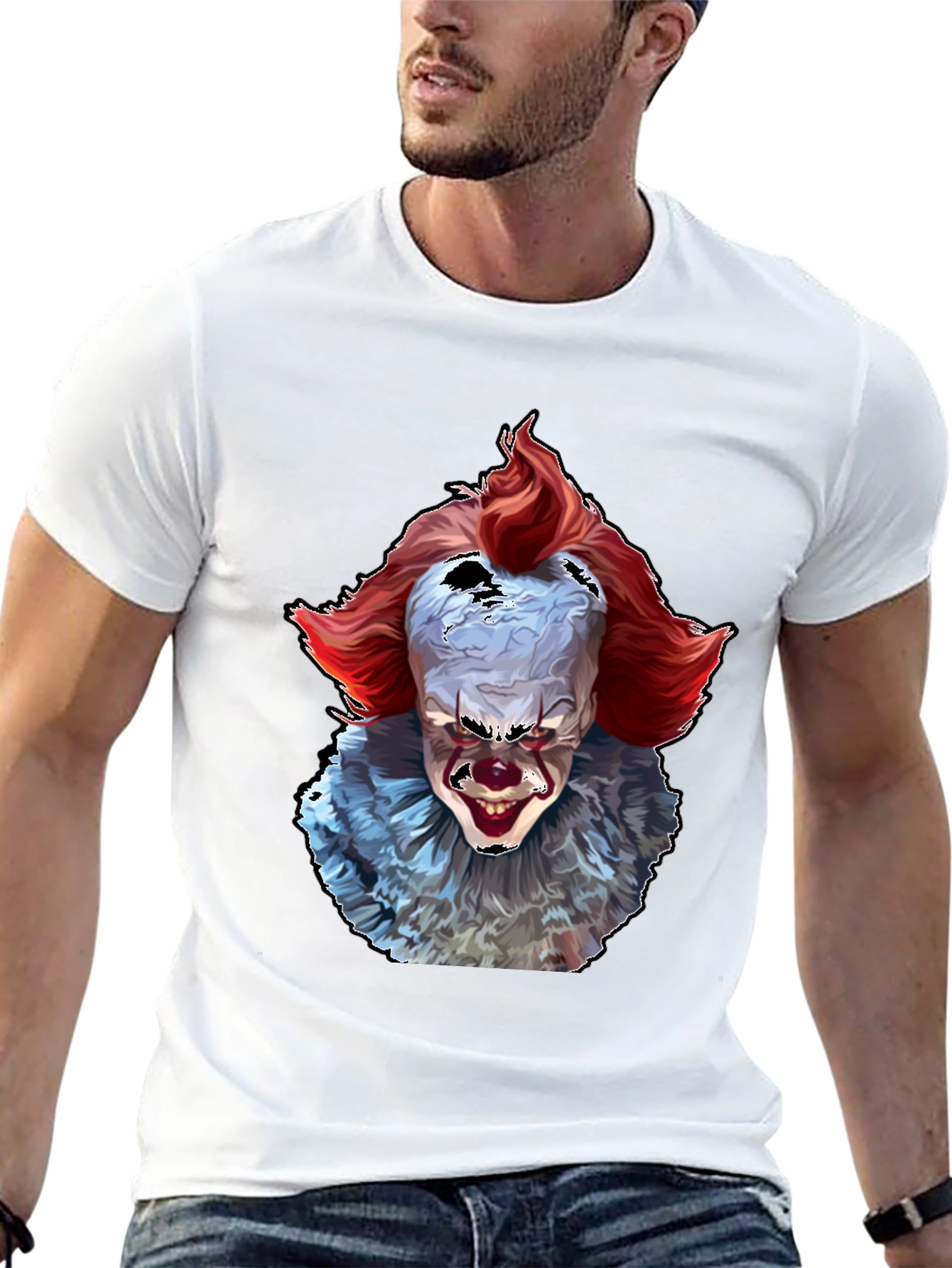 Pennywise IT Clown Horror Graphic T-Shirt