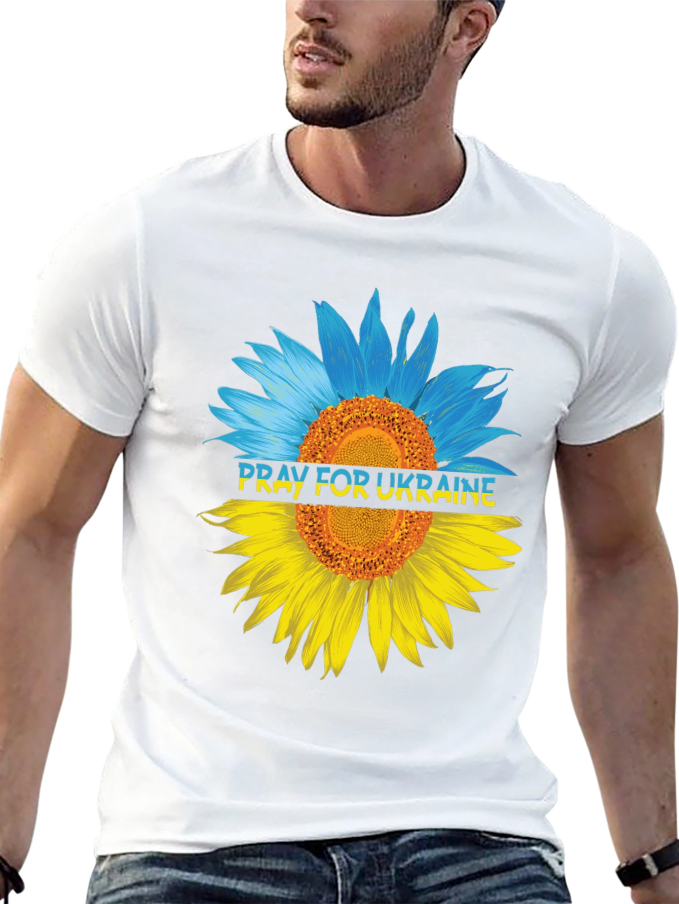Pray for Ukraine Sunflower T-Shirt