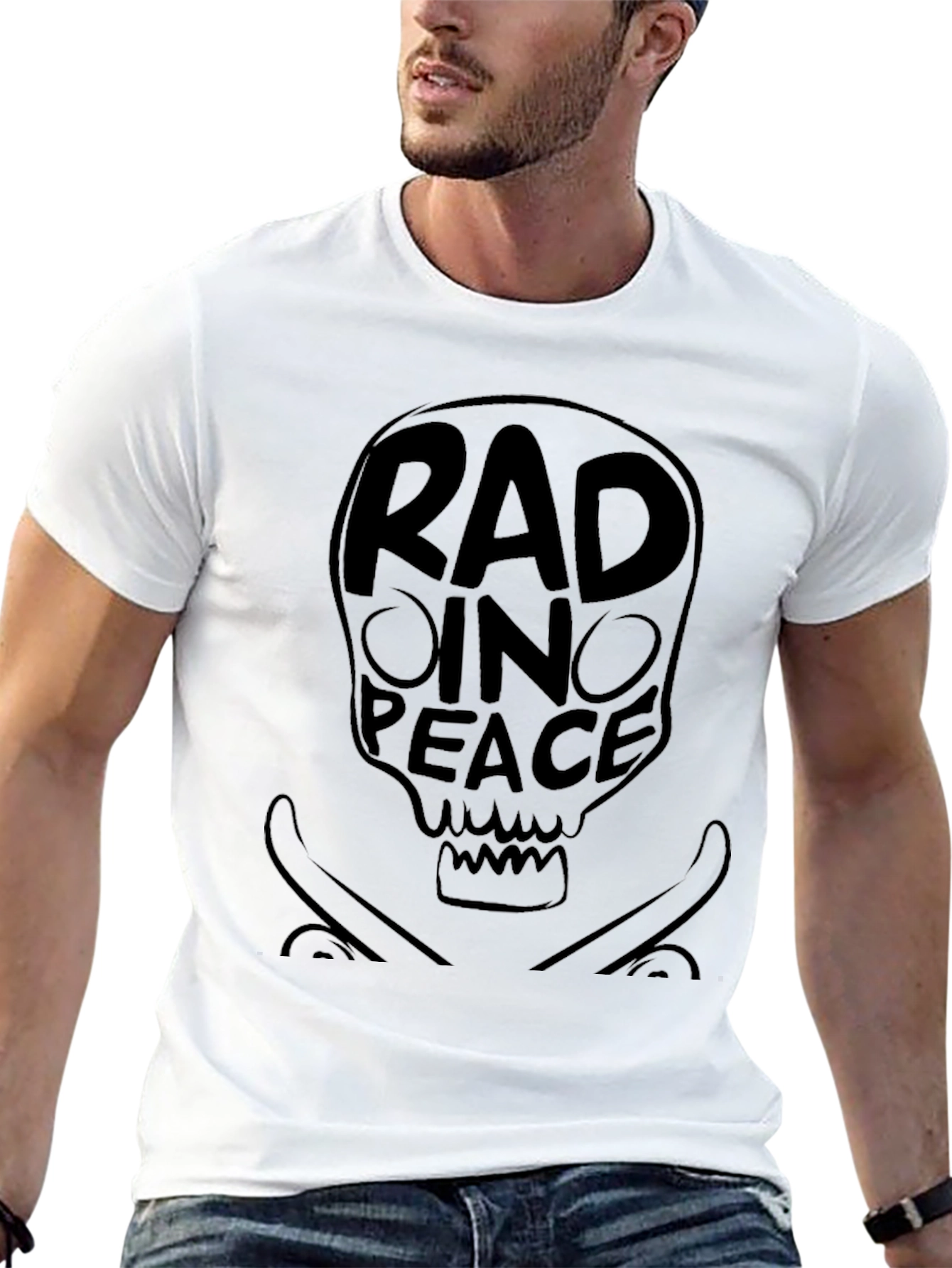 Rad in Peace Black Graphic Tee
