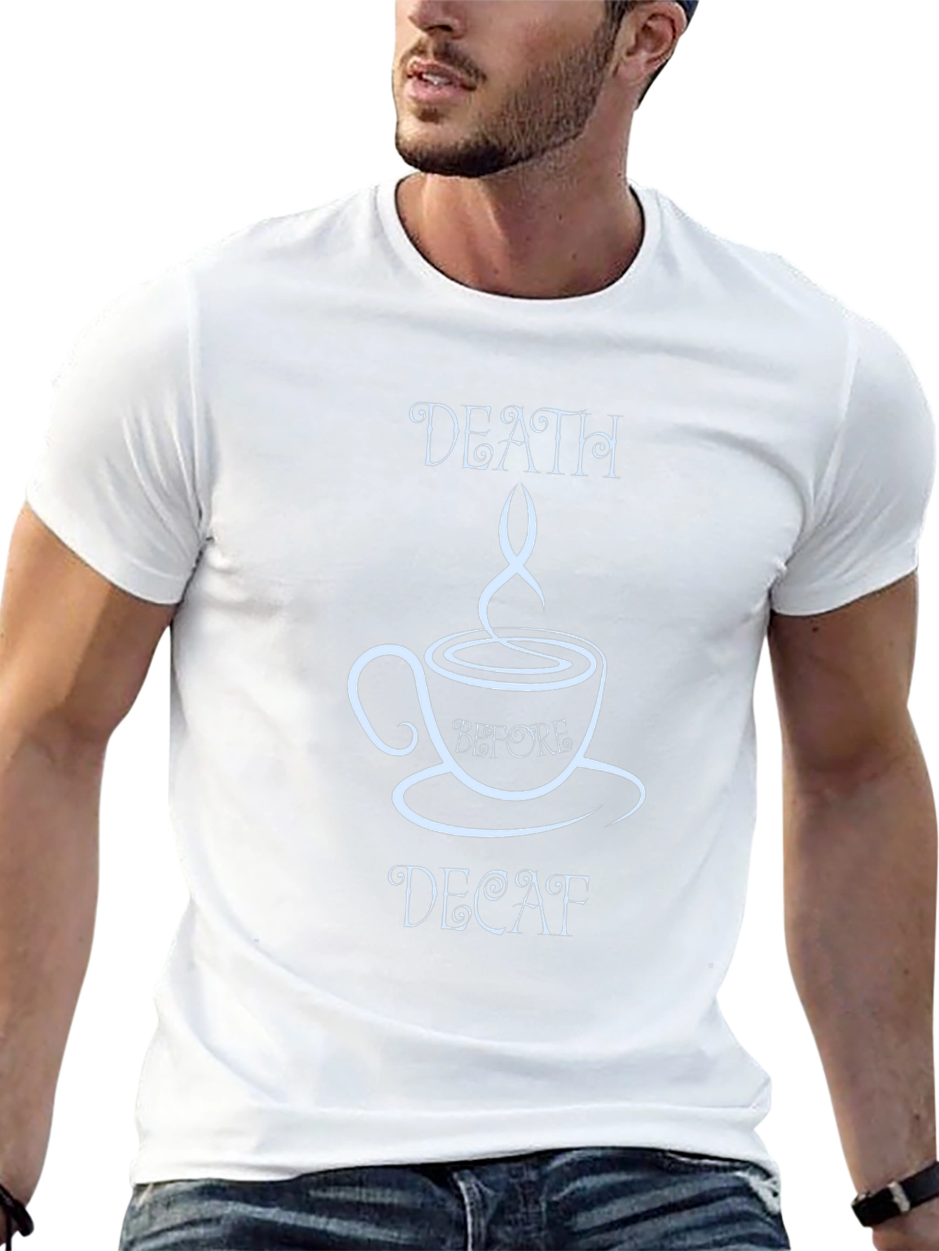 Death Before Decaf Graphic T-Shirt