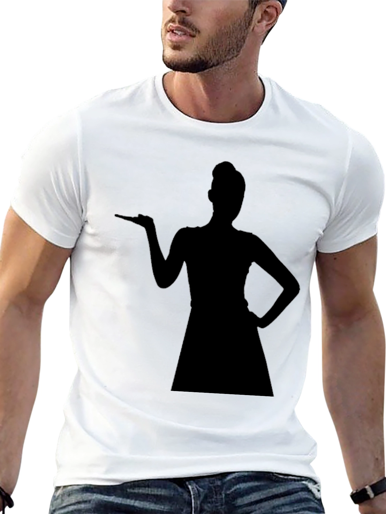 Silhouette Woman Graphic Tee - Classic Black T-Shirt