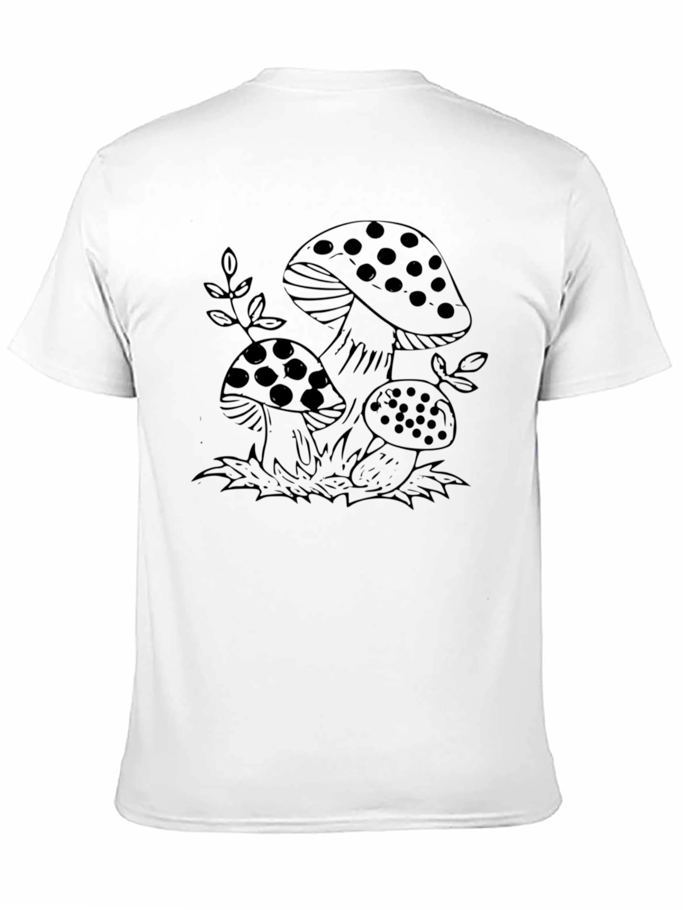 Mushroom Graphic Tee - Black