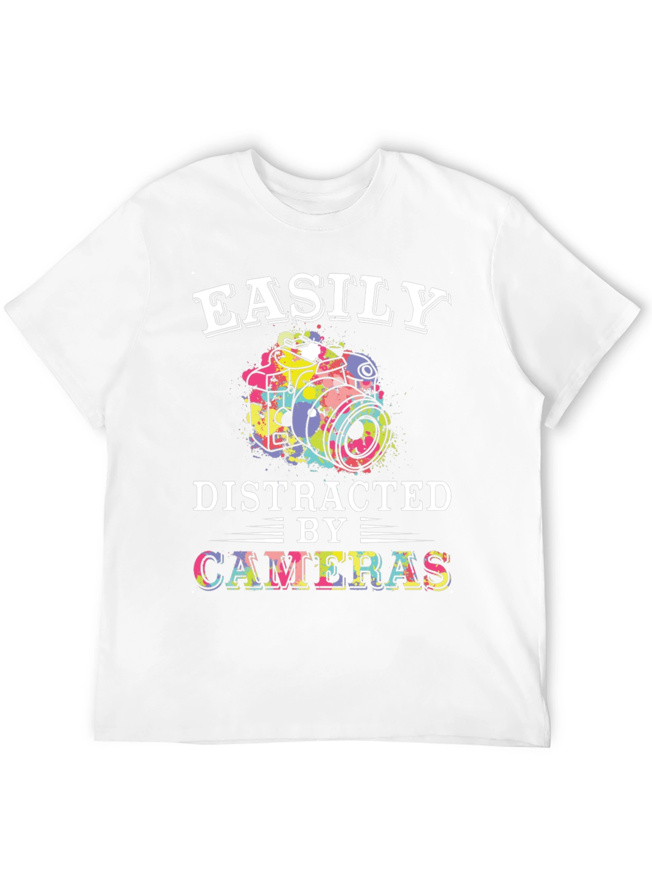 Easily Distracted By Cameras Graphic T-Shirt