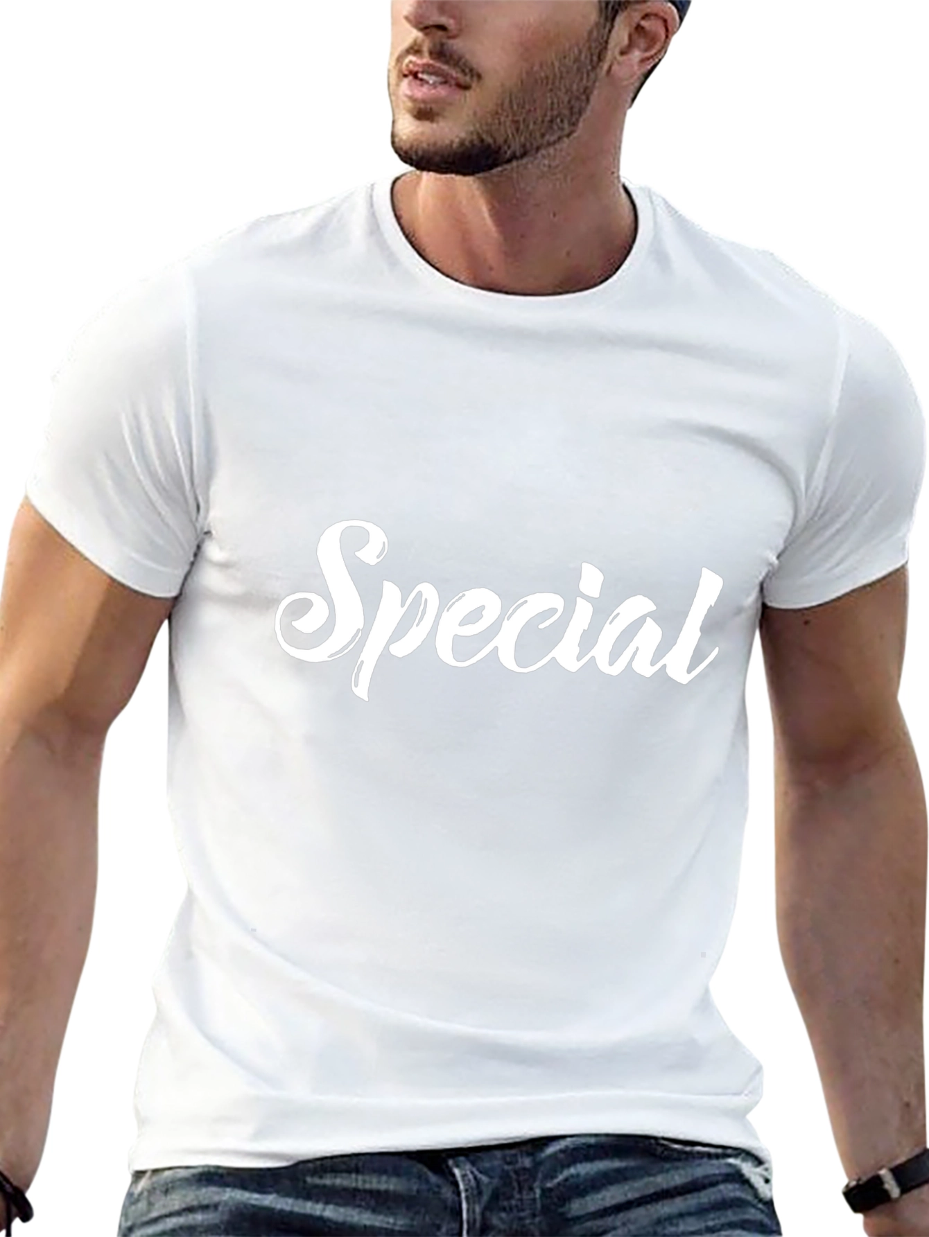 Special Graphic Tee - Trendy Black T-Shirt