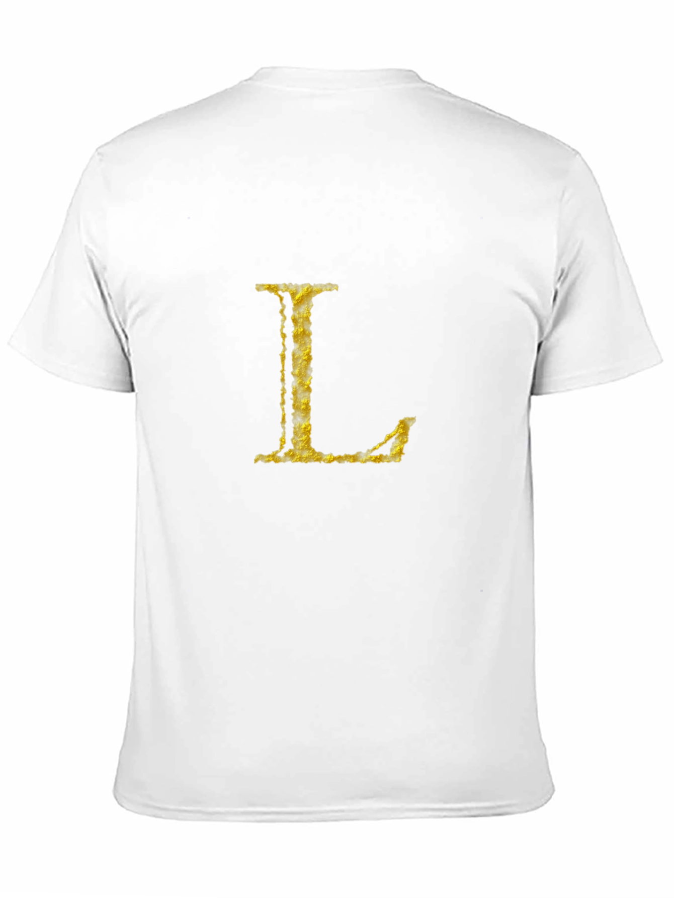 Gold Letter L Black T-Shirt