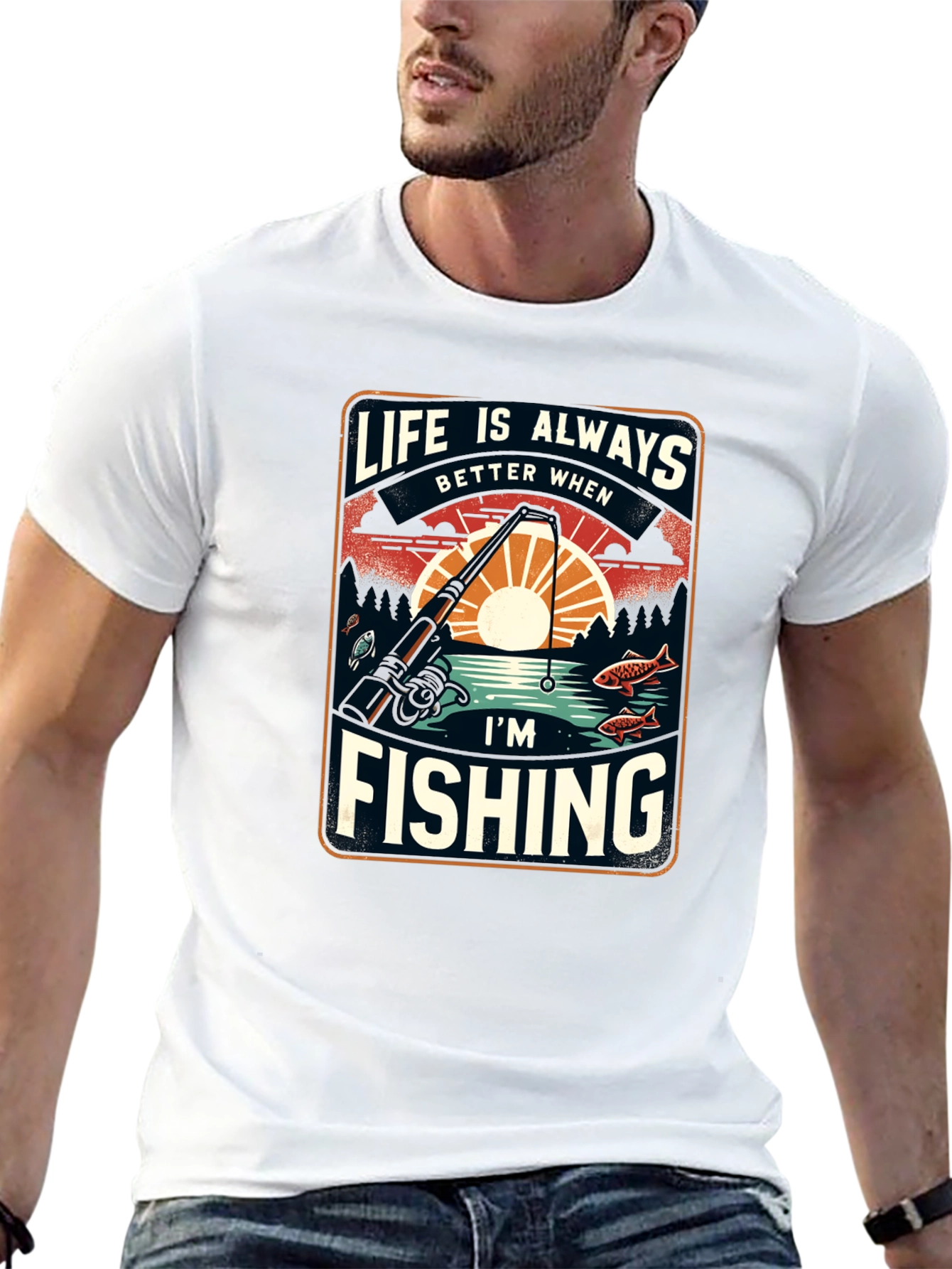 Fishing T-Shirt: Life is Always Better When Im Fishing