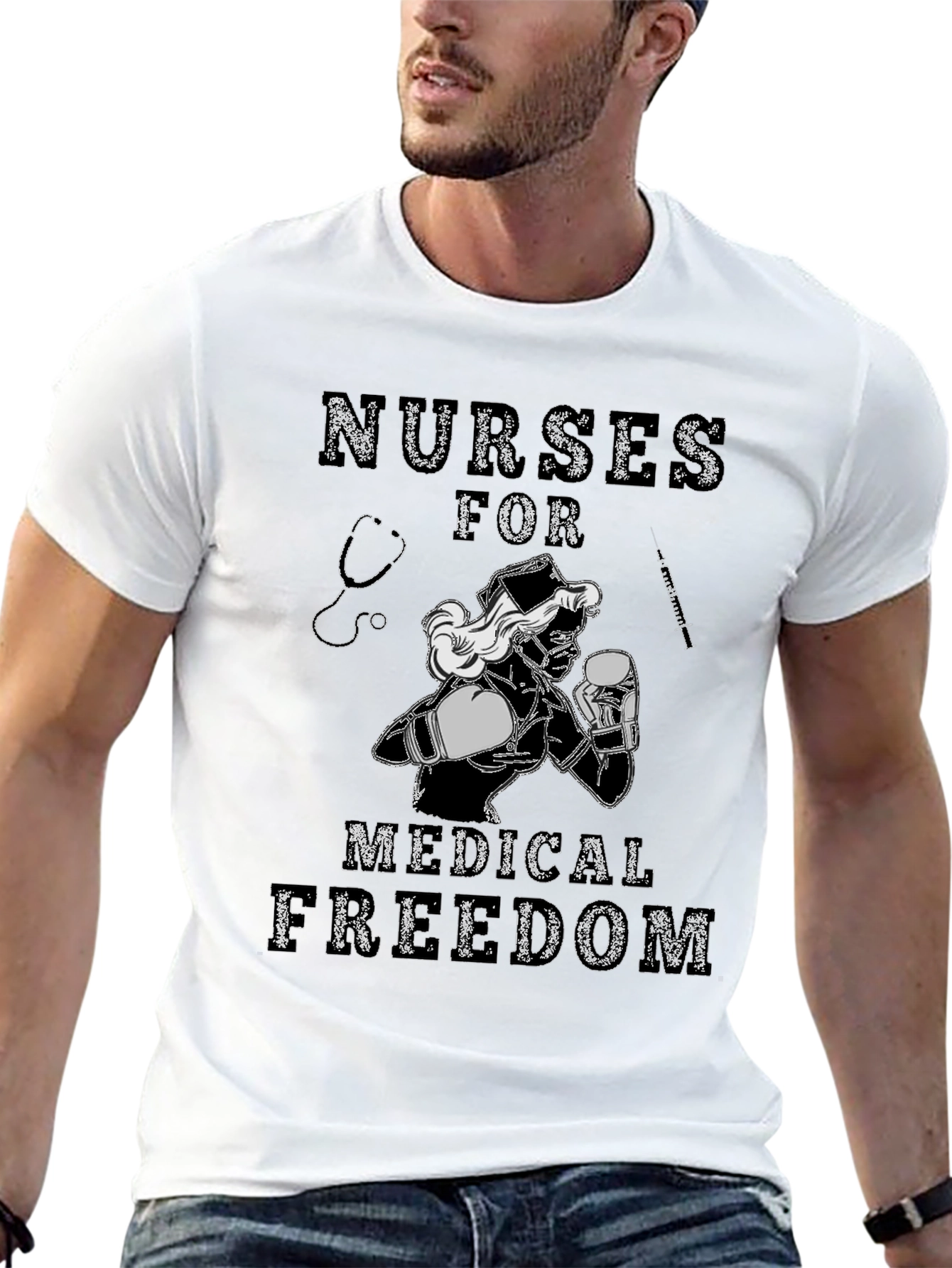 Nurses for Medical Freedom Graphic T-Shirt