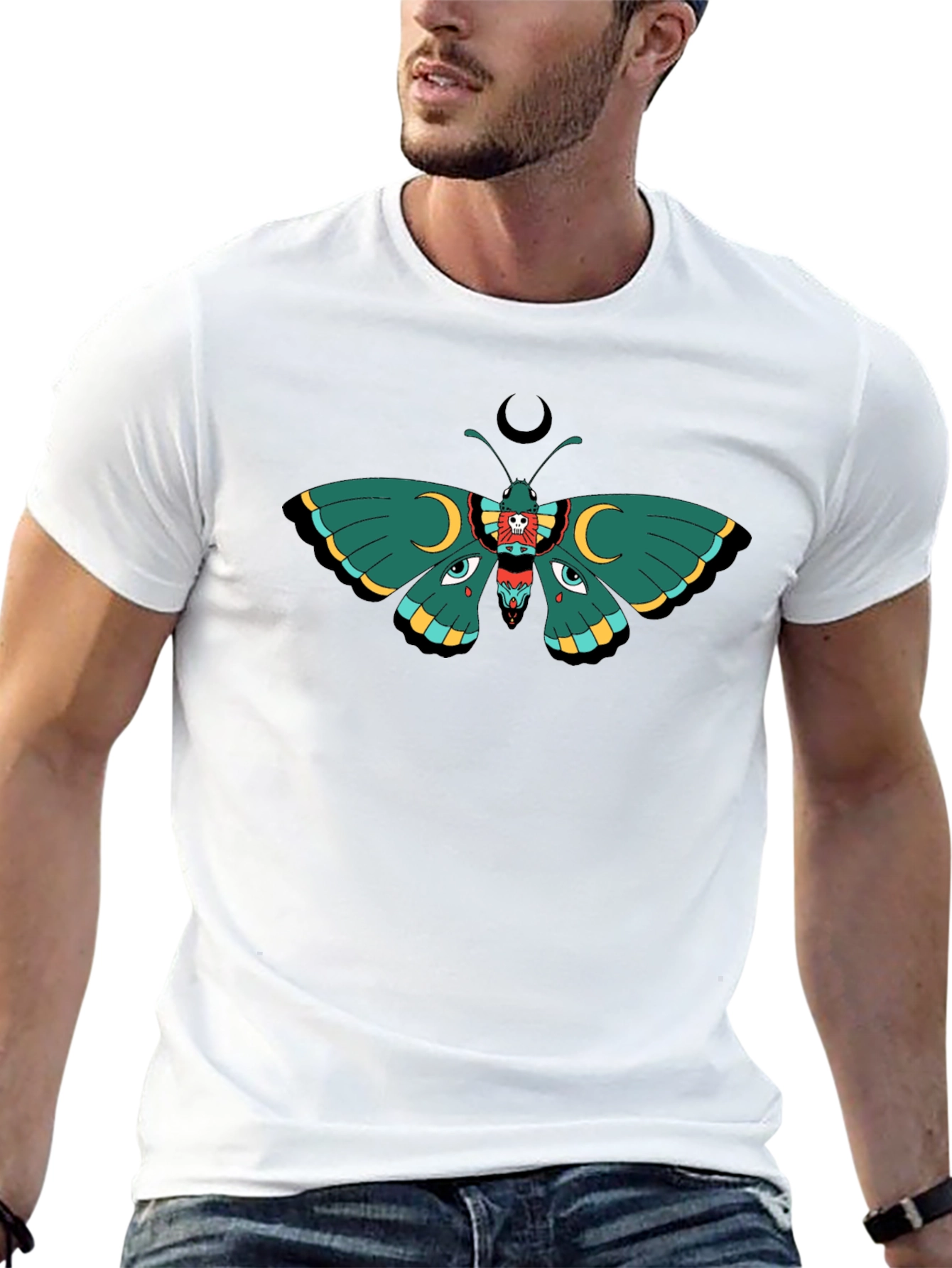 Mystic Moth Graphic Tee - Unisex Black T-Shirt